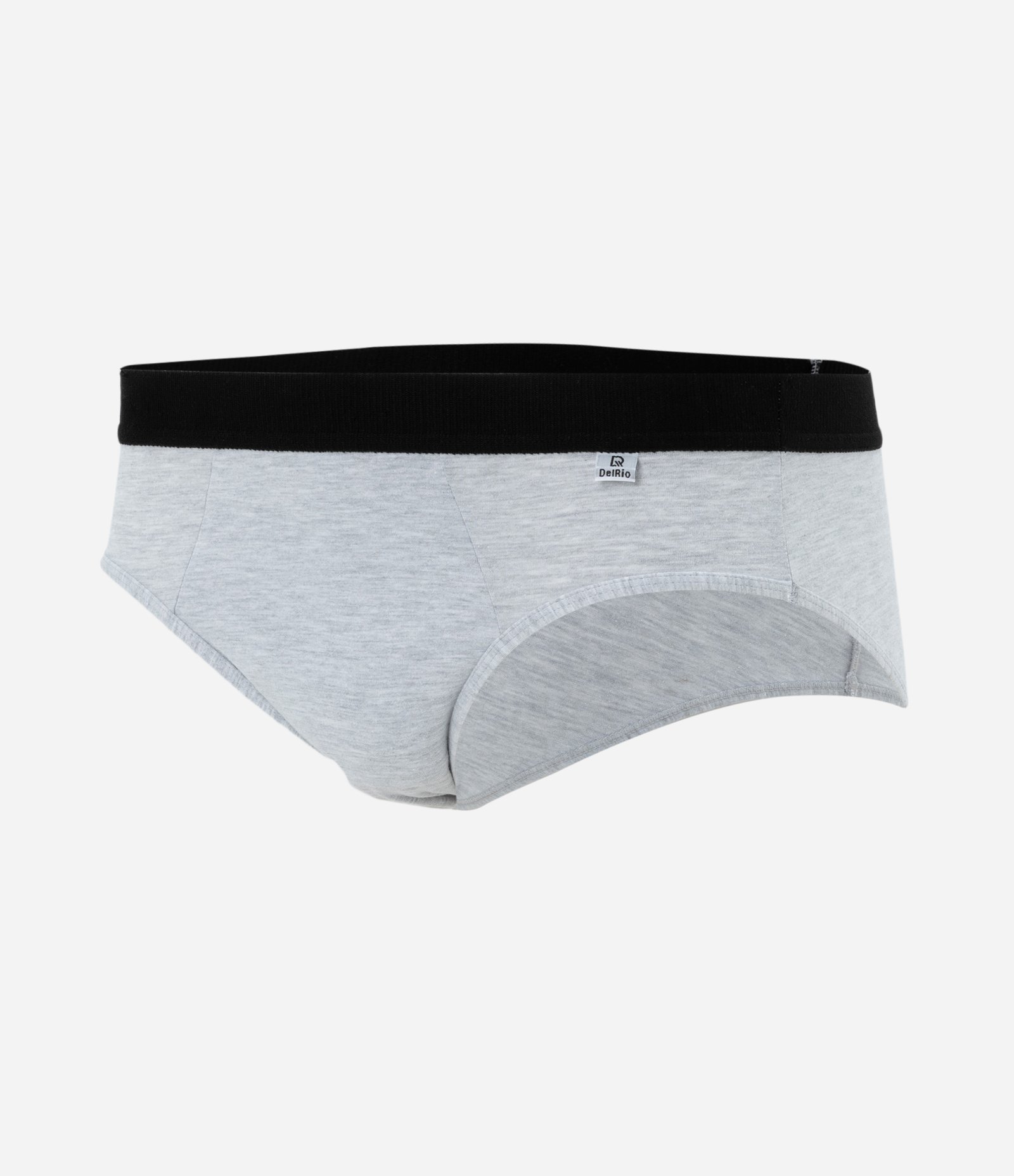 Kit 03 Cuecas Slip em Algodão com Elástico Aparente Del Rio Sortido 2