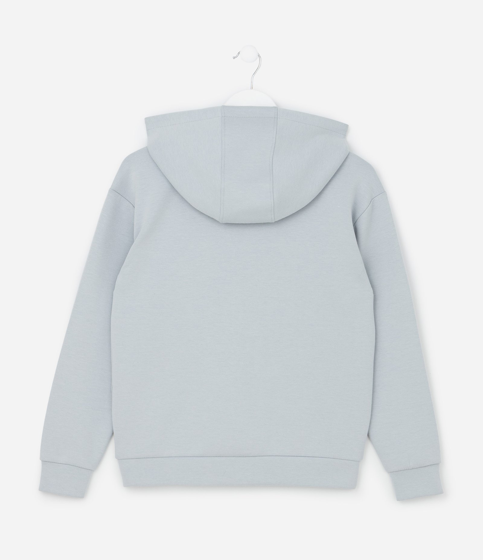 Jaqueta Infantil com Toque Suave e Bolsos - Tam 5 a 14 Anos Cinza 2