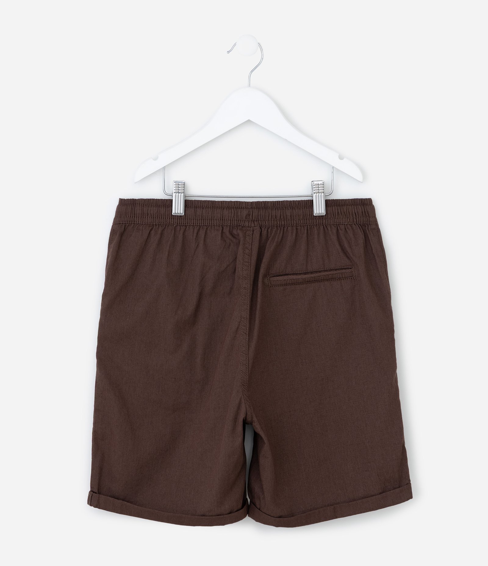 Bermuda Infantil em Sarja - Tam 5 a 14 Anos Marrom 2