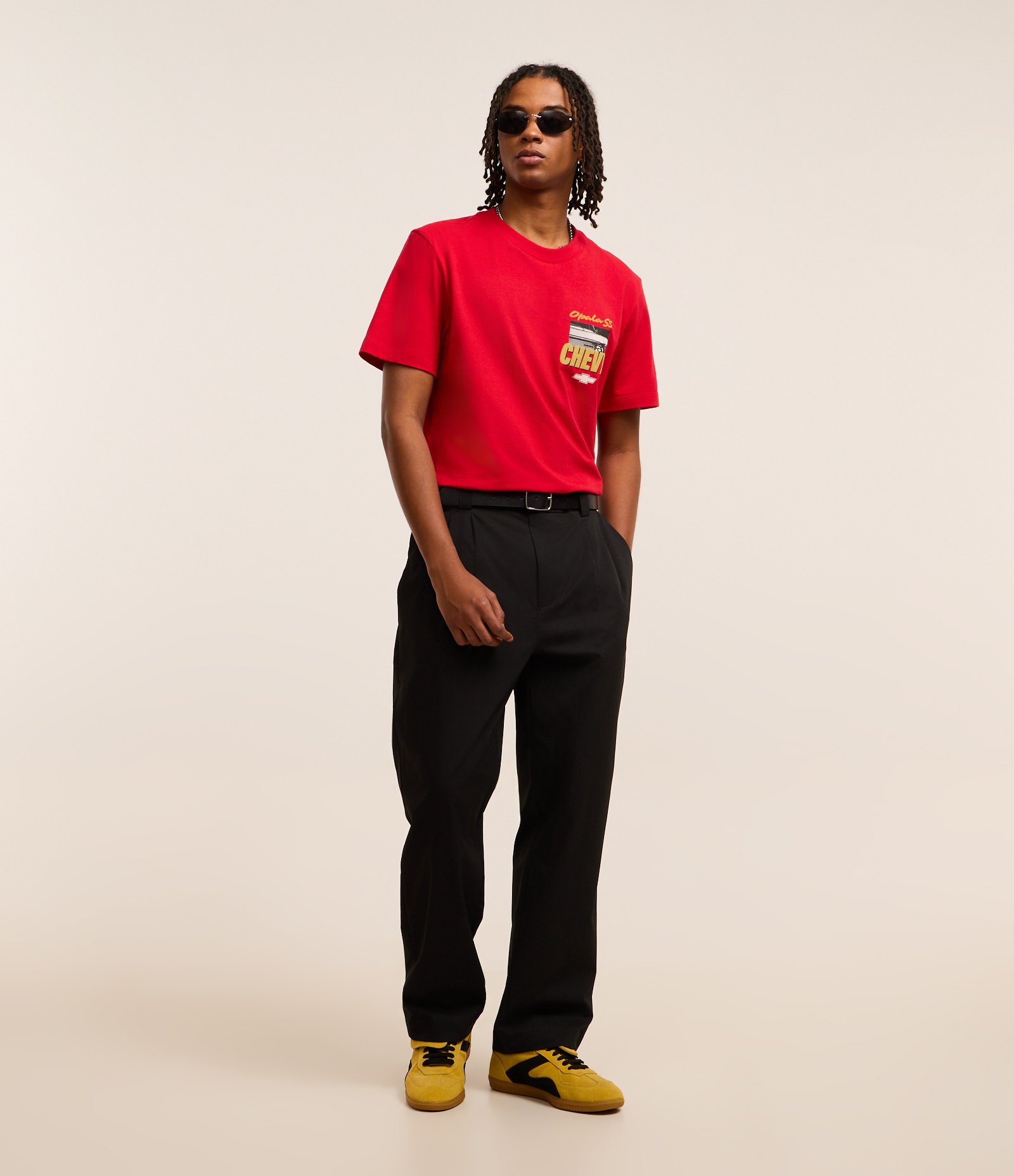 Camiseta Comfort em Algodão com Estampa Chevrolet Vermelho 3