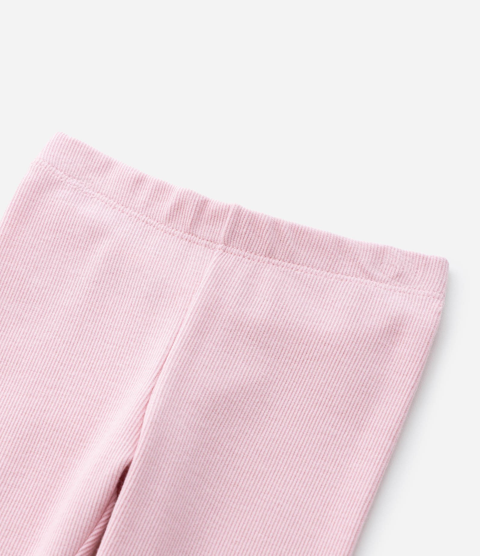 Calça Legging Infantil Canelada com Frufru na Barra - Tam 1 a 6 Anos Rosa 5