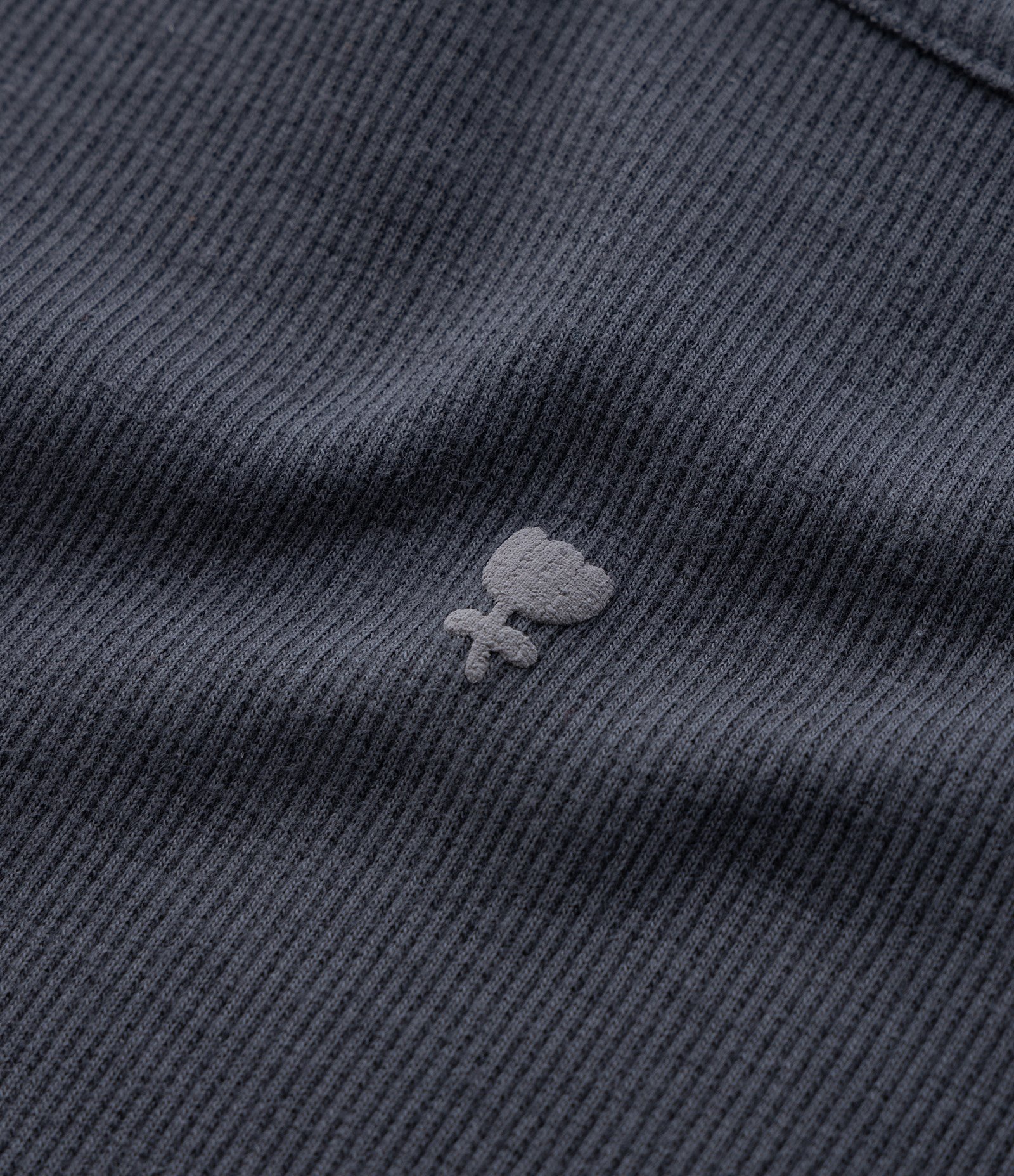 Blusa Infantil Canelada com Bordado de Tulipa - Tam 1 a 6 Anos Cinza 5