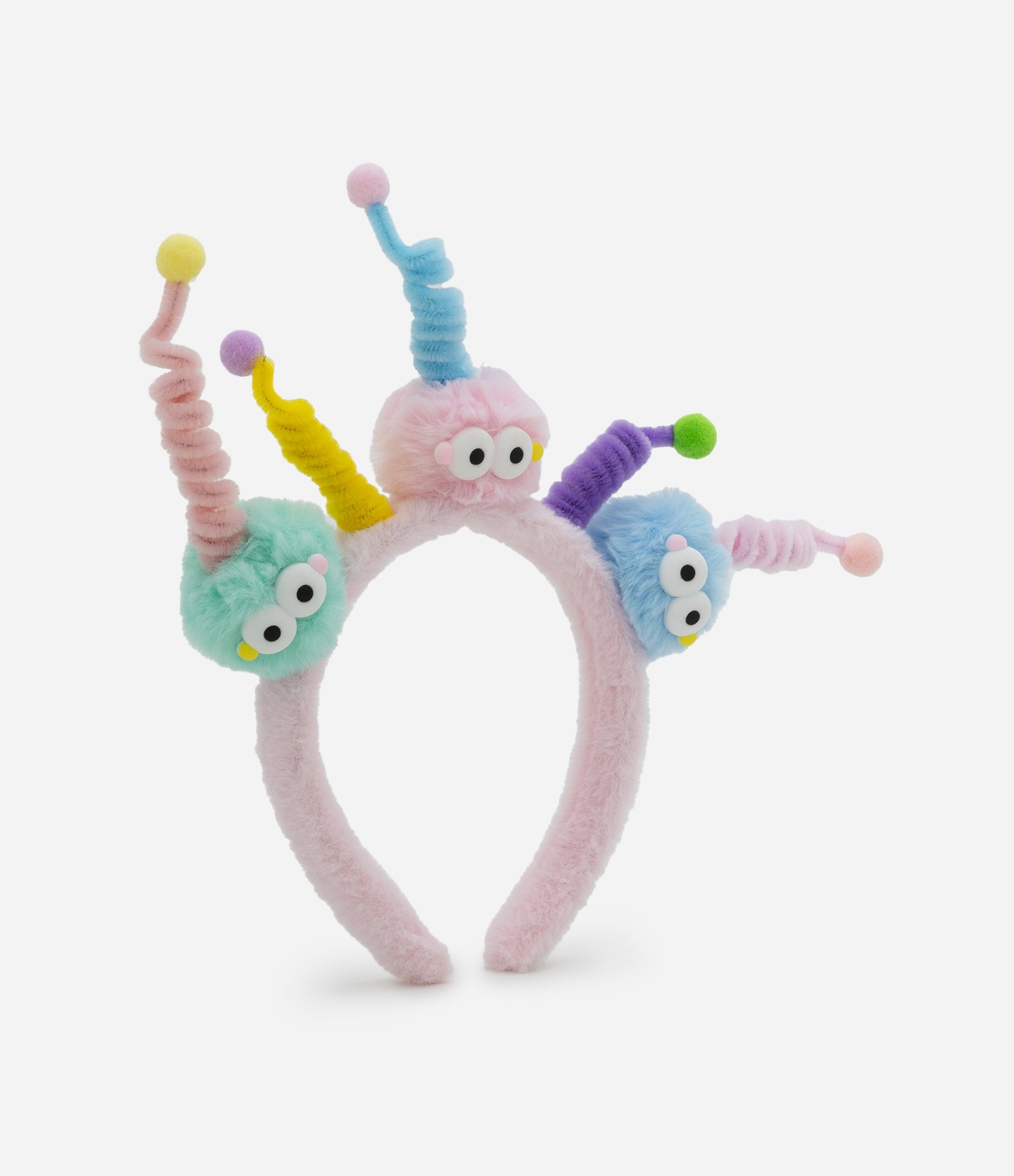 Tiara Infantil com Estampa Monstrinhos Cabelo Maluco - Tam Único Rosa 1