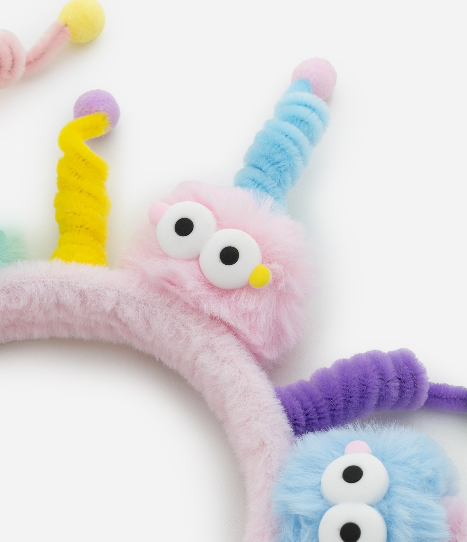 Tiara Infantil com Estampa Monstrinhos Cabelo Maluco - Tam Único Rosa 2