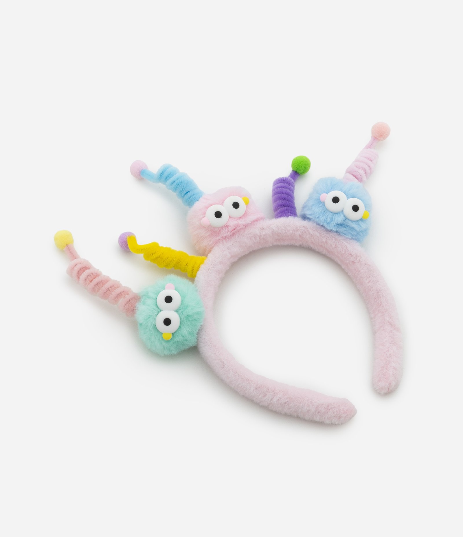 Tiara Infantil com Estampa Monstrinhos Cabelo Maluco - Tam Único Rosa 3