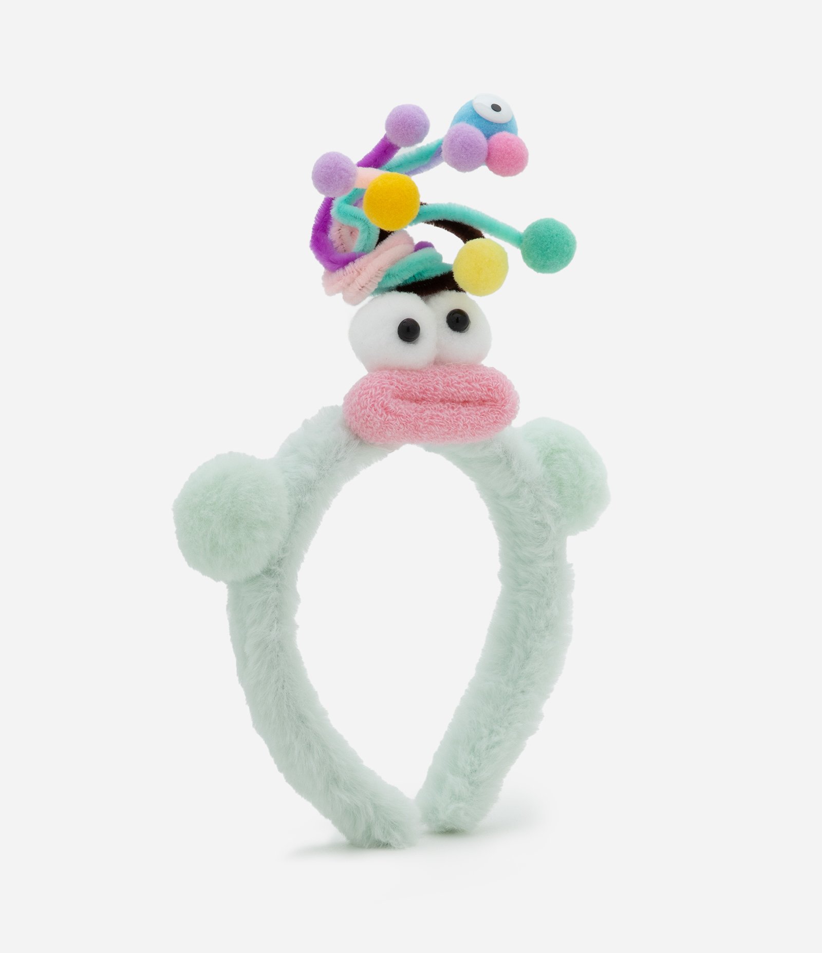 Tiara Infantil com Estampa Monstrinho Cabelo Maluco - Tam Único Verde 1