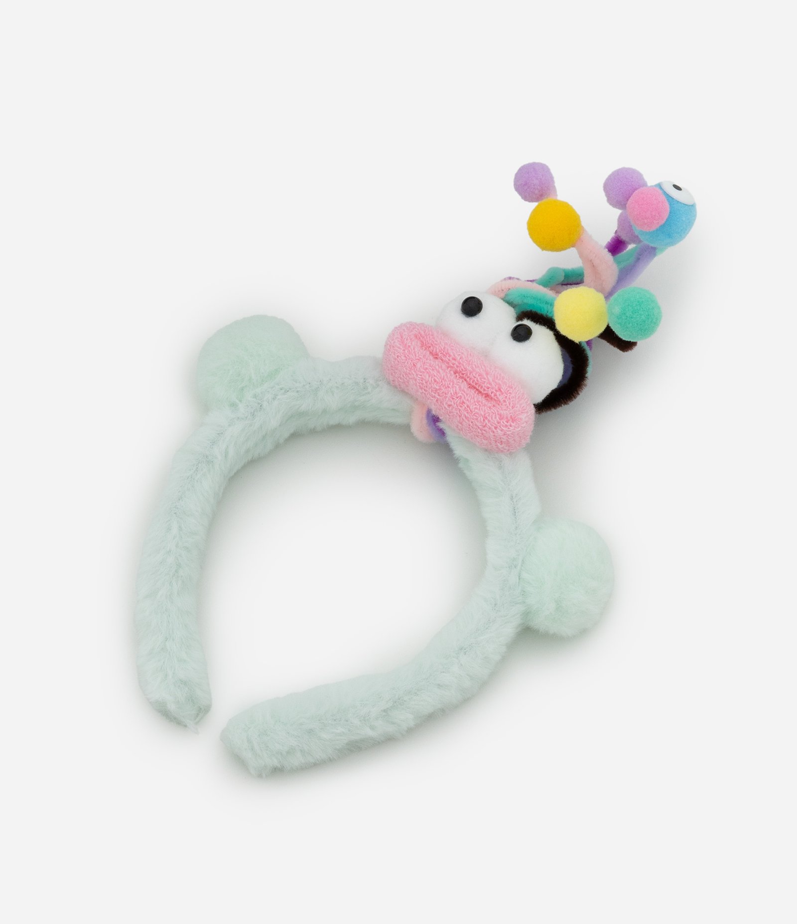 Tiara Infantil com Estampa Monstrinho Cabelo Maluco - Tam Único Verde 3