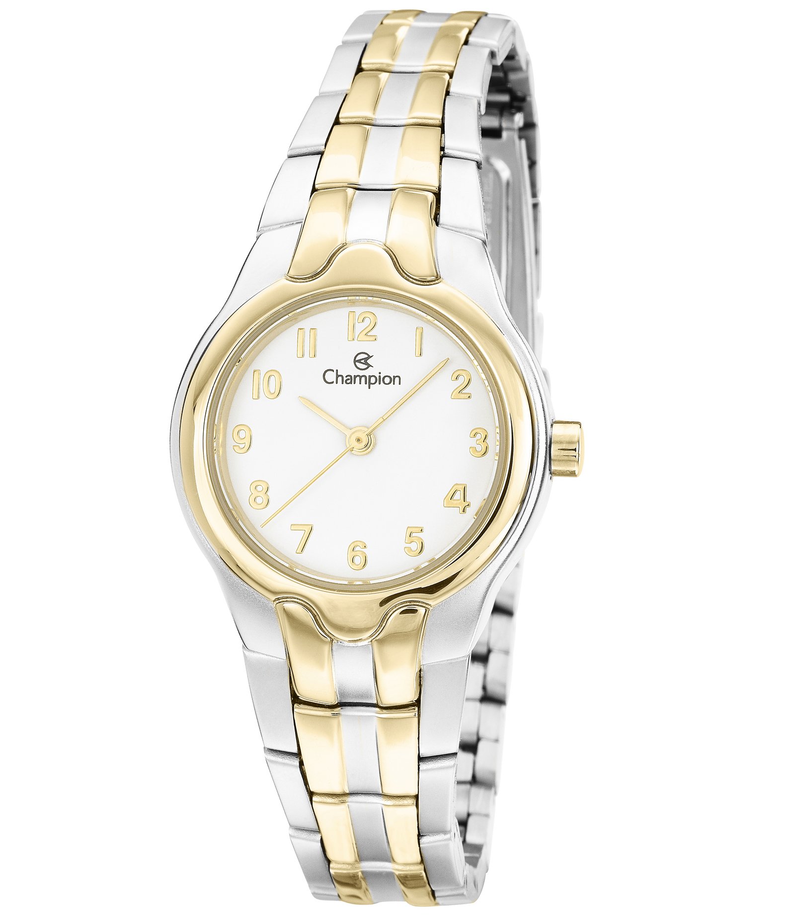 Kit Relógio Analógico Feminino Champion Bicolor 1
