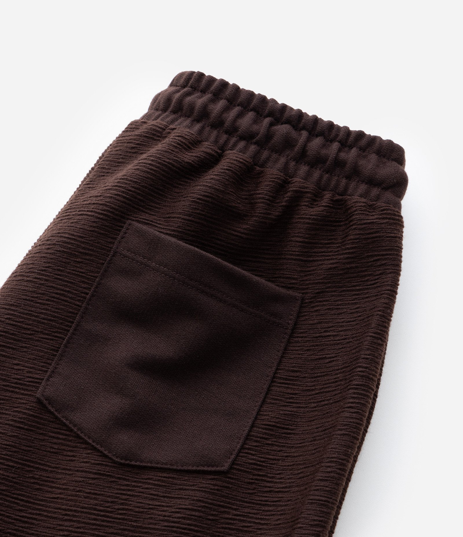 Bermuda Infantil em Moletom Texturizado - Tam 5 a 14 Anos Marrom 4