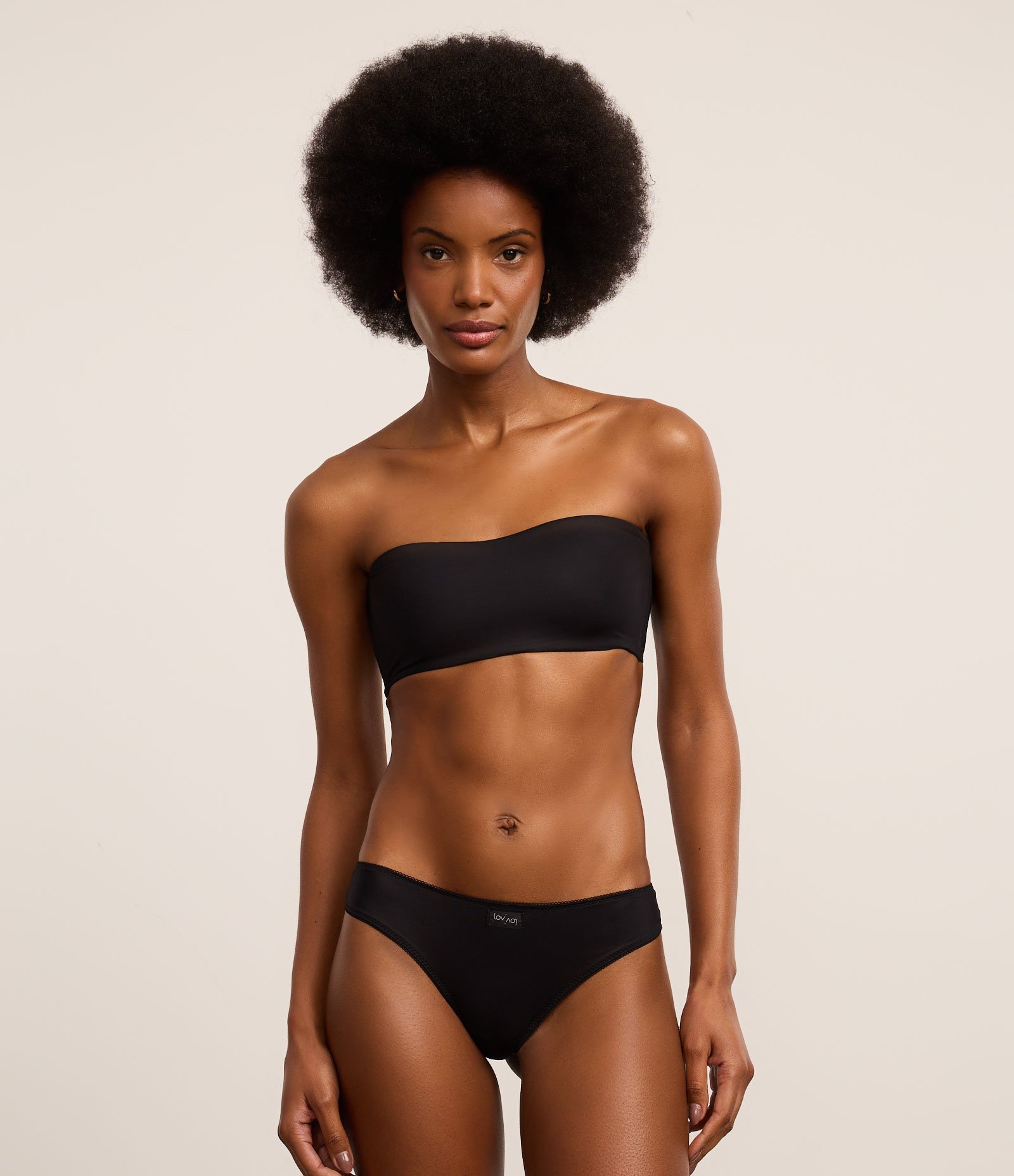 Sutiã Tomara Que Caia Sem Bojo em Microfibra com LYCRA® XTRA LIFE™ Preto 3