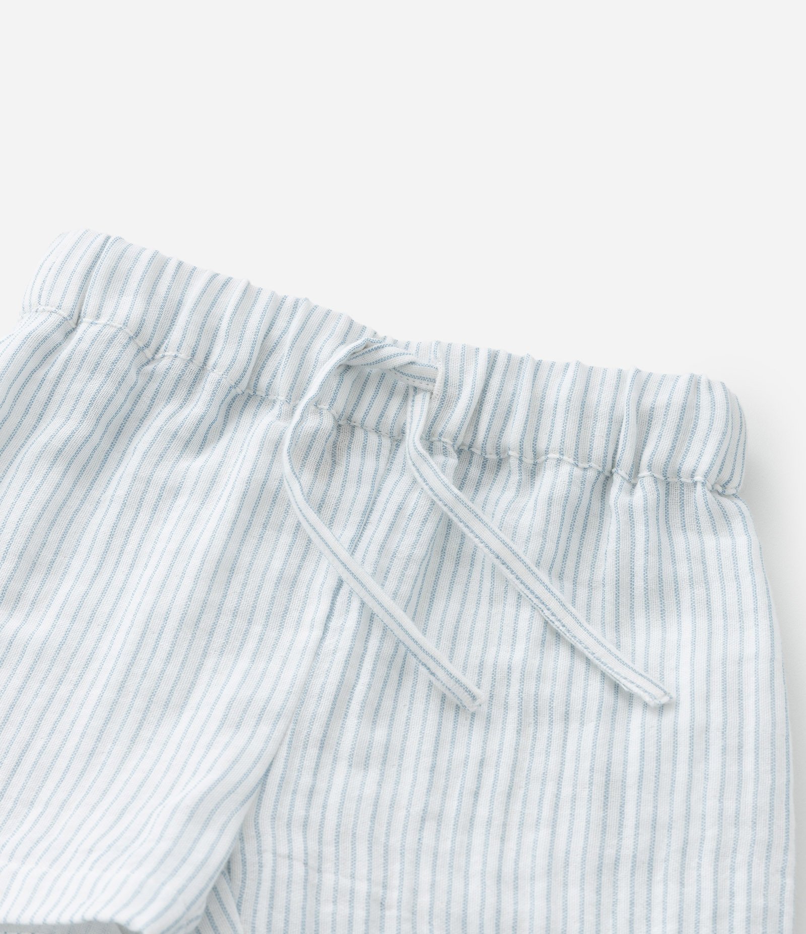 Conjunto Infantil em Tricoline com Estampa de Listras - Tam 0 a 18 Meses Cinza 10