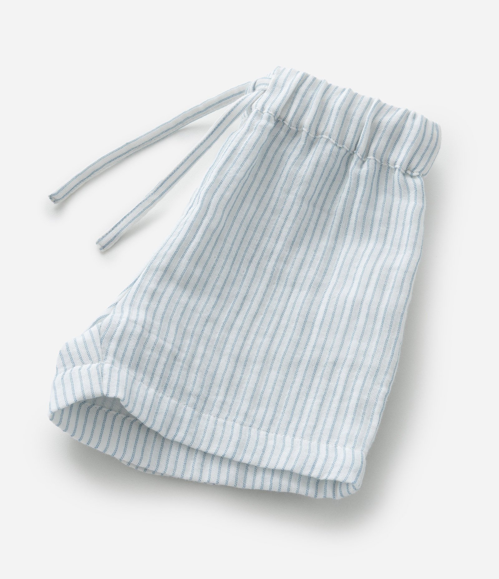 Conjunto Infantil em Tricoline com Estampa de Listras - Tam 0 a 18 Meses Cinza 6