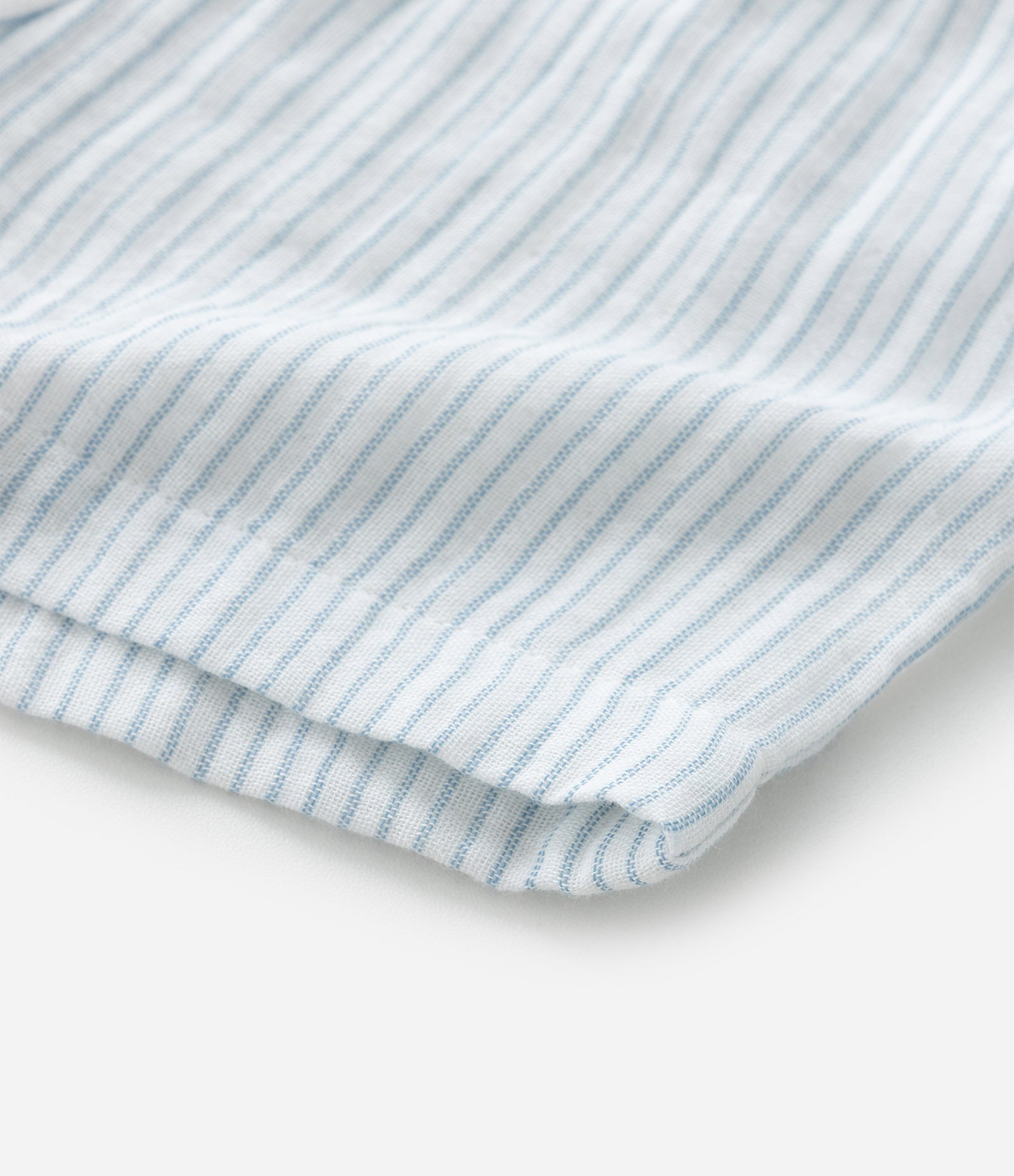 Conjunto Infantil em Tricoline com Estampa de Listras - Tam 0 a 18 Meses Cinza 7