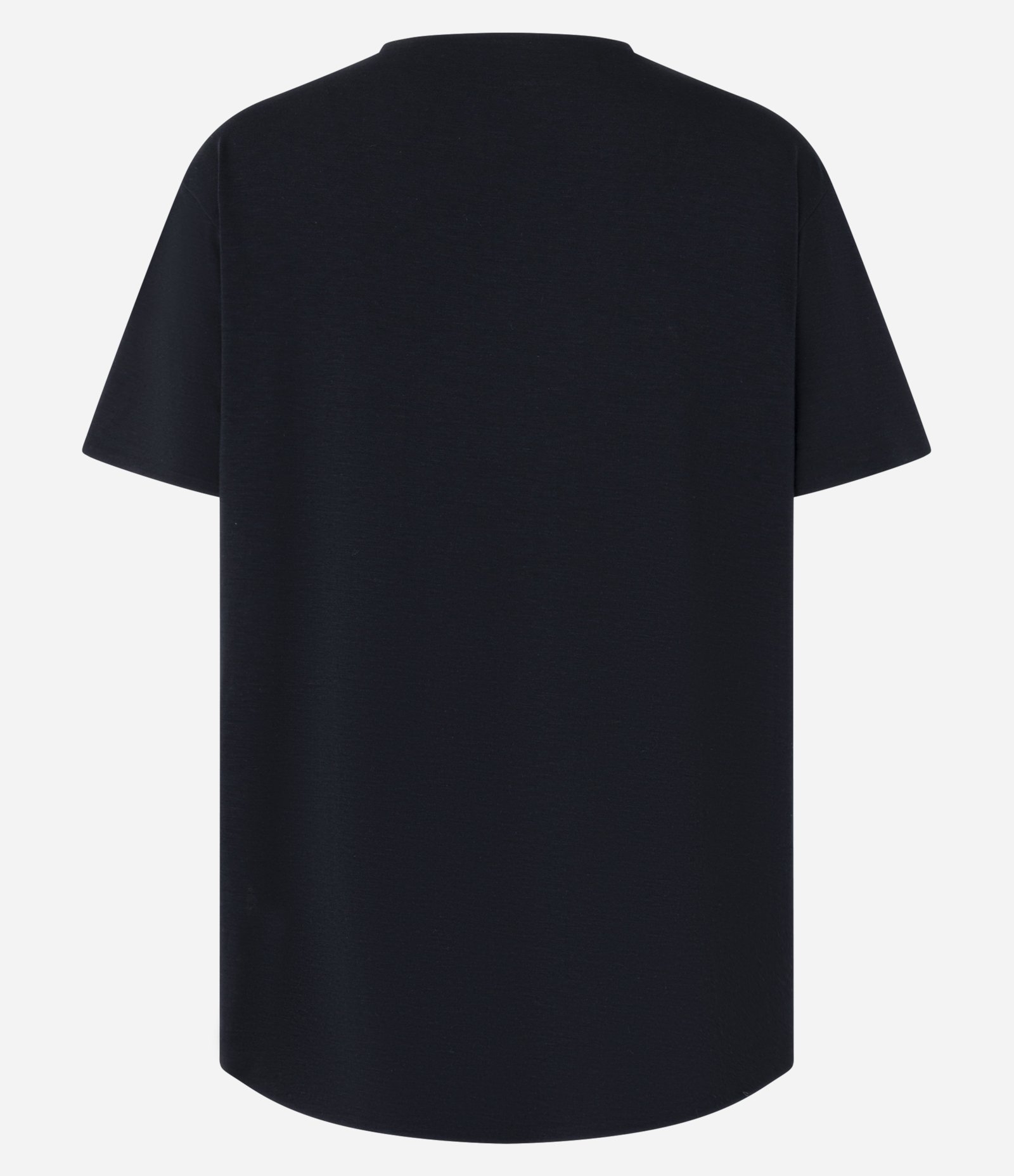 Camiseta Oversized Esportiva em Microfibra com Barra Arredondada Preto 6
