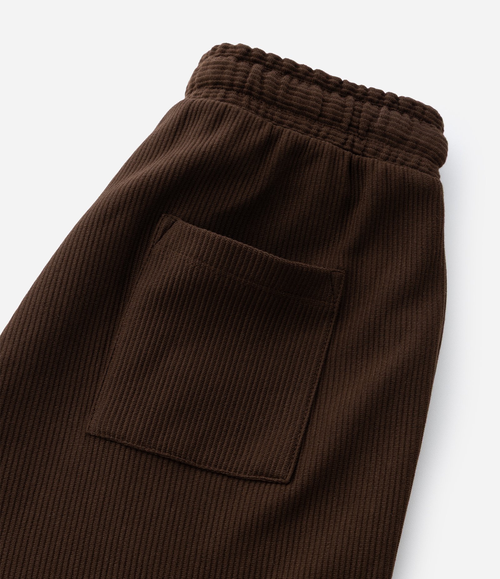 Bermuda Infantil em Moletom Liso com Etiqueta - Tam 5 a 14 Anos Marrom Escuro 5