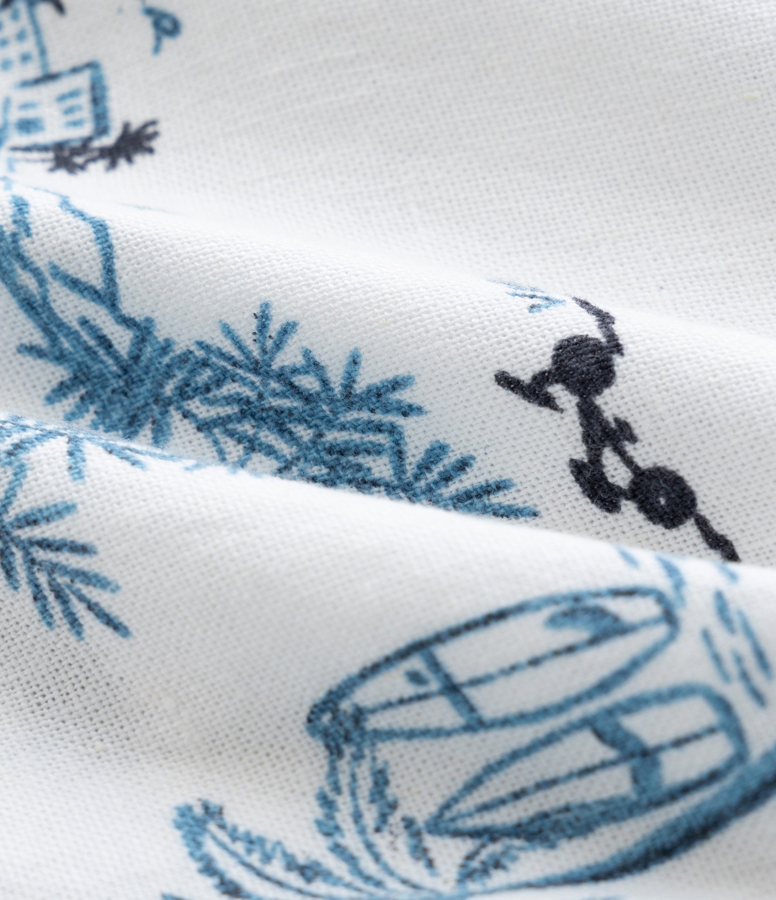 Bermuda Infantil de Banho em Viscolinho com Estampa de Praia - Tam 5 a 14 Anos Branco 3