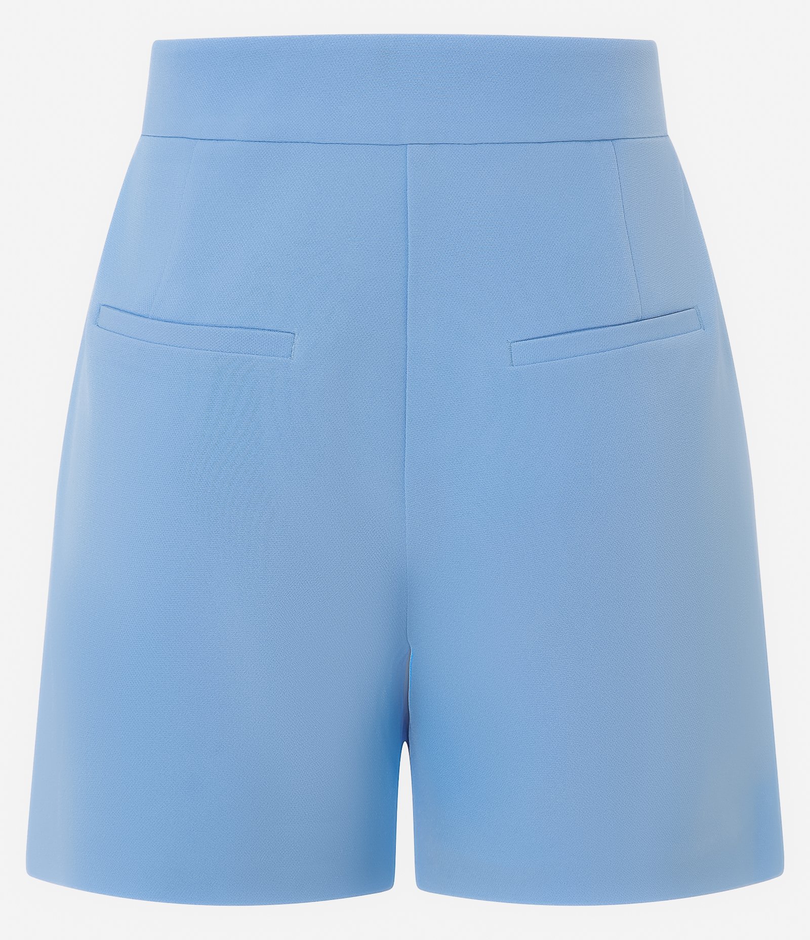 Short Alfaitado Cintura Alta com Bolsos Laterais Azul 6