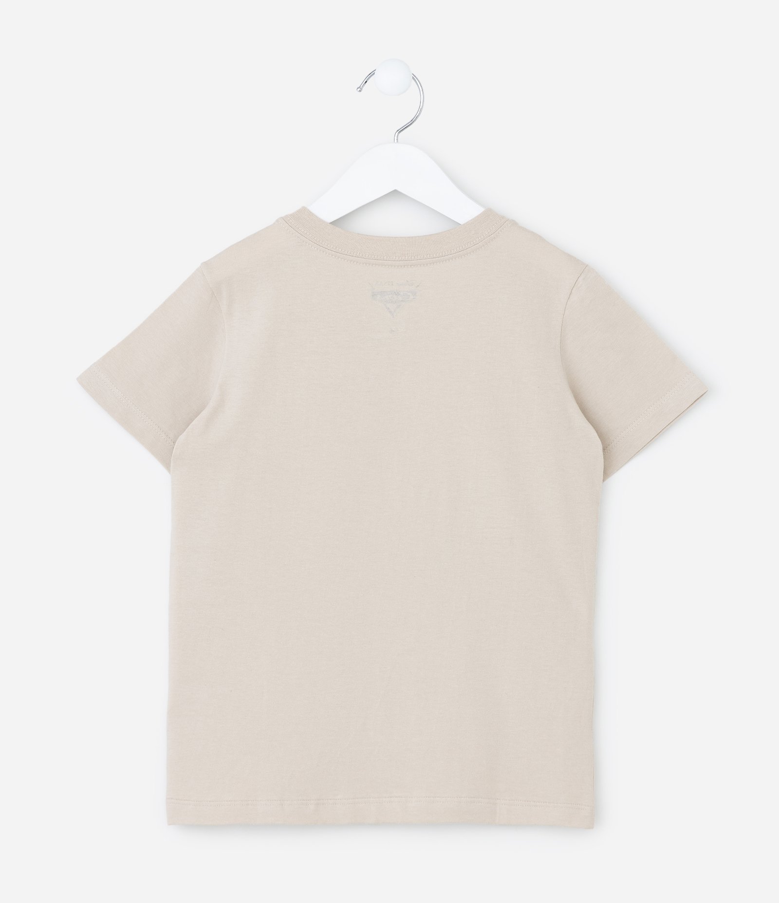 Camiseta Infantil com Estampa Carros - Tam 3 a 8 Anos Bege 2