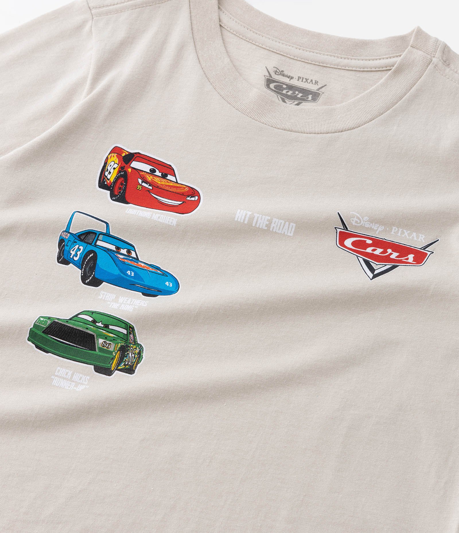 Camiseta Infantil com Estampa Carros - Tam 3 a 8 Anos Bege 4