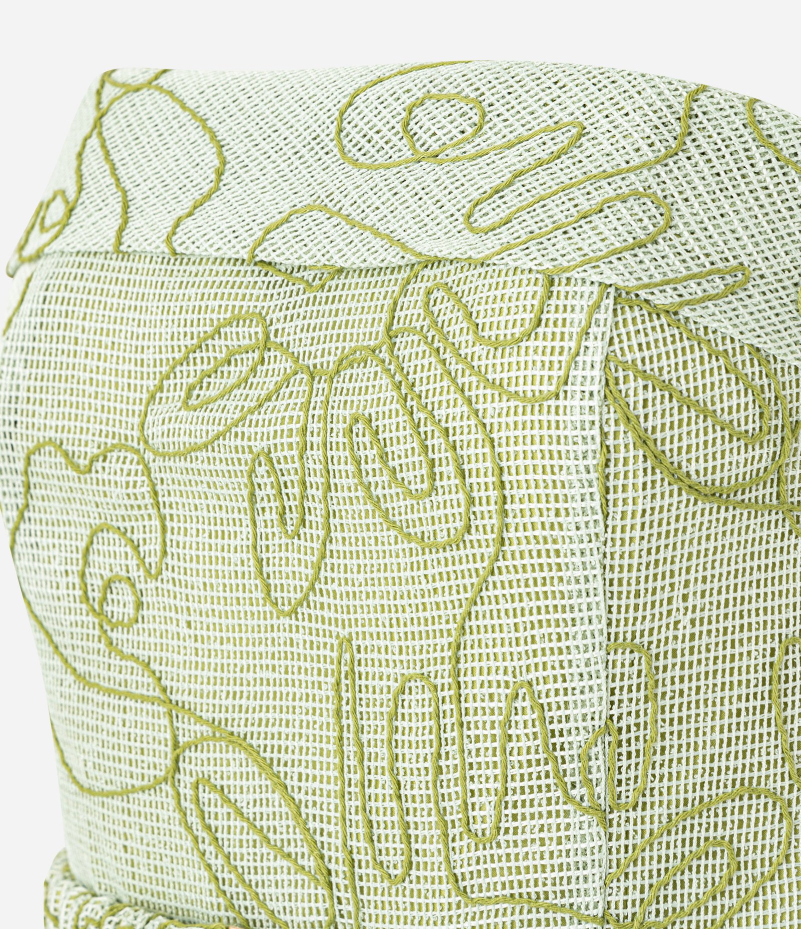 Blusa Sem Alça com Decote Virado e Bordado Bastrado Verde 7