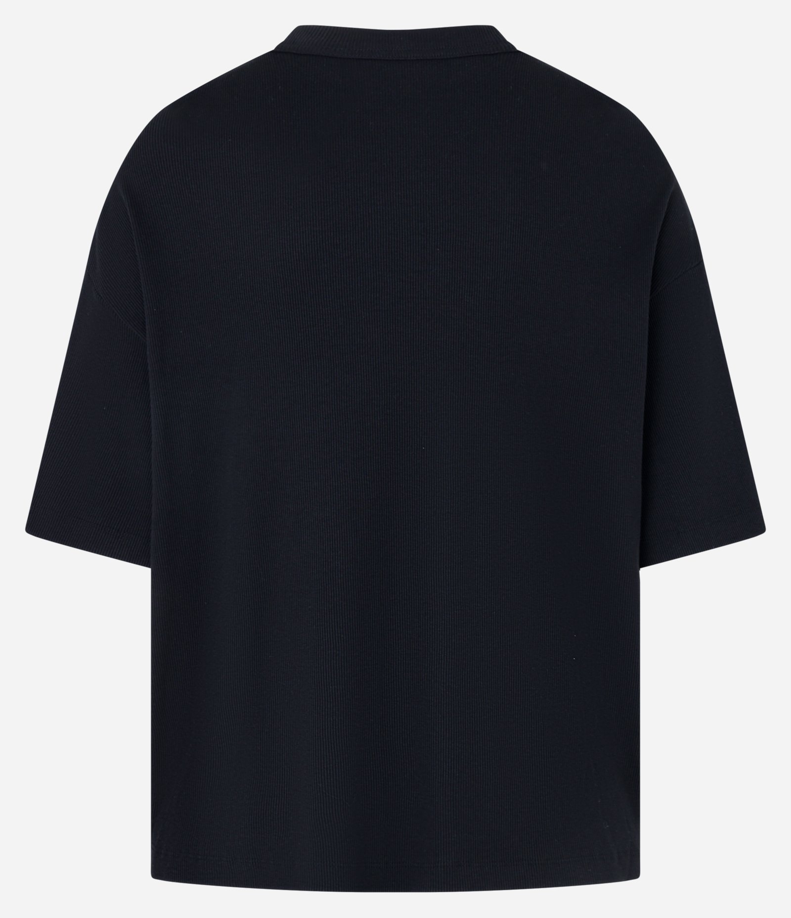 Camiseta Oversized em Algodão com Textura e Lettering Gothic Preto 7