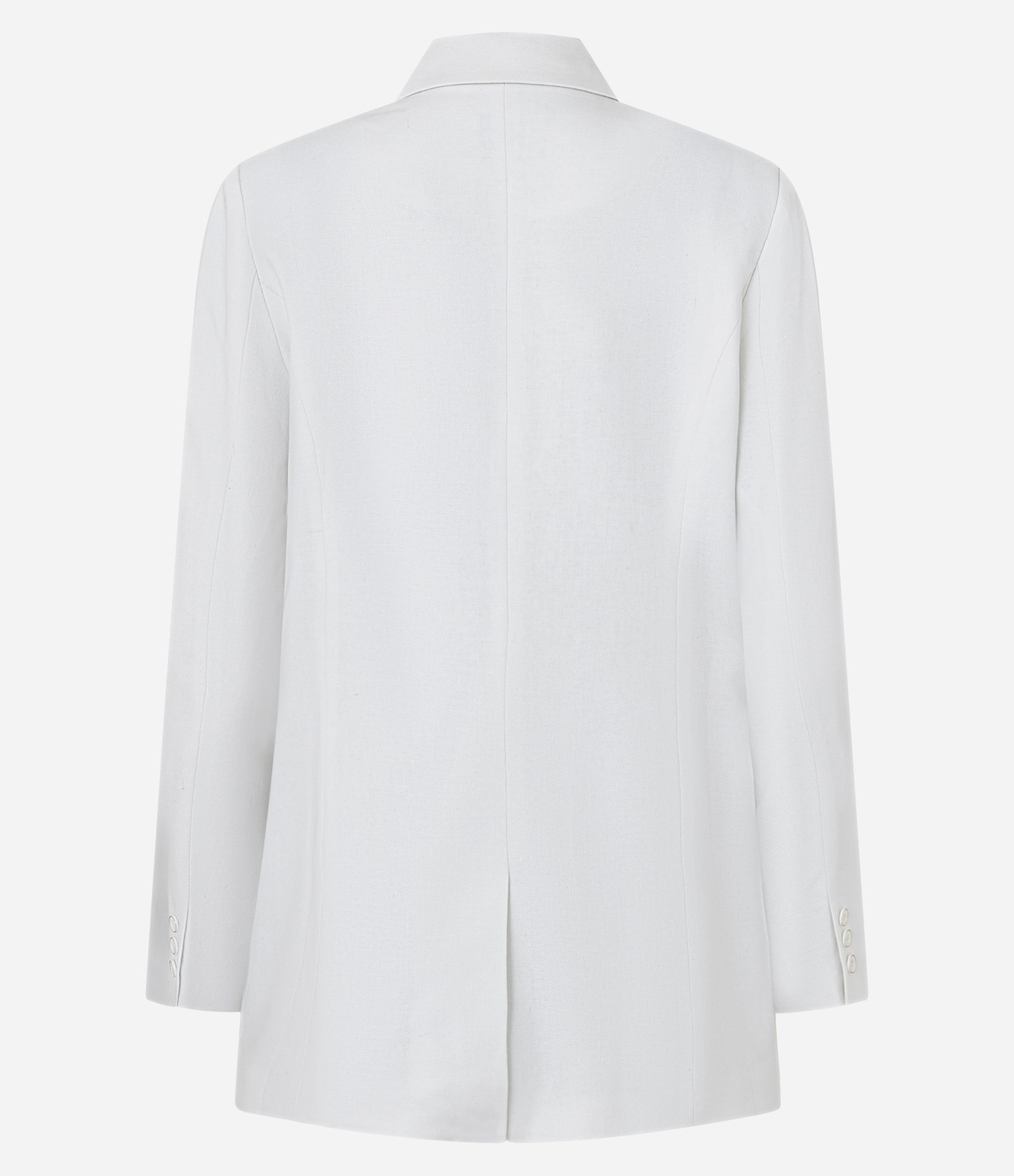 Blazer Oversized Alfaiatado com Botão Único e Lapelas Off White 8