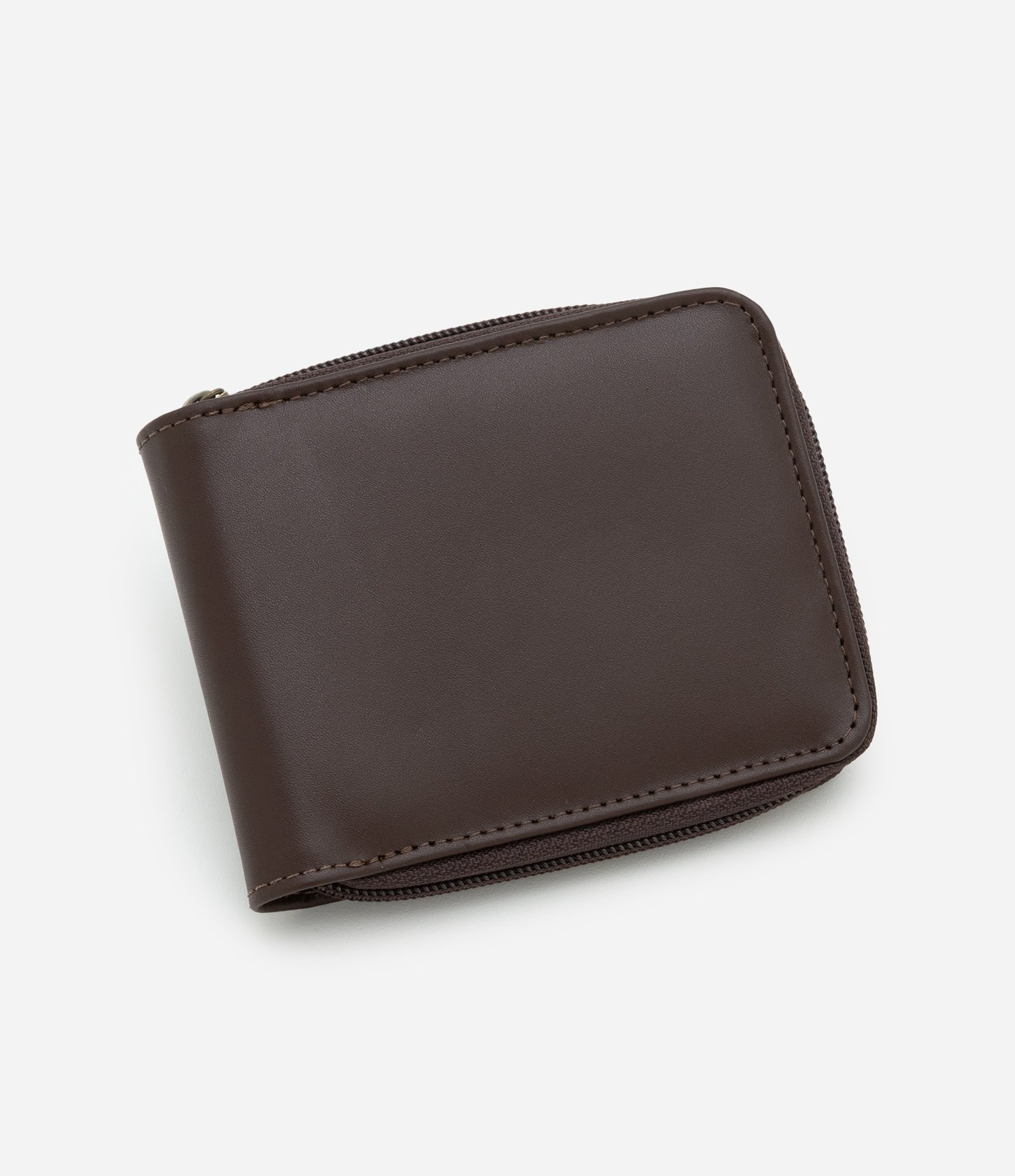 Carteira Dobrável em Couro com Zíper 2