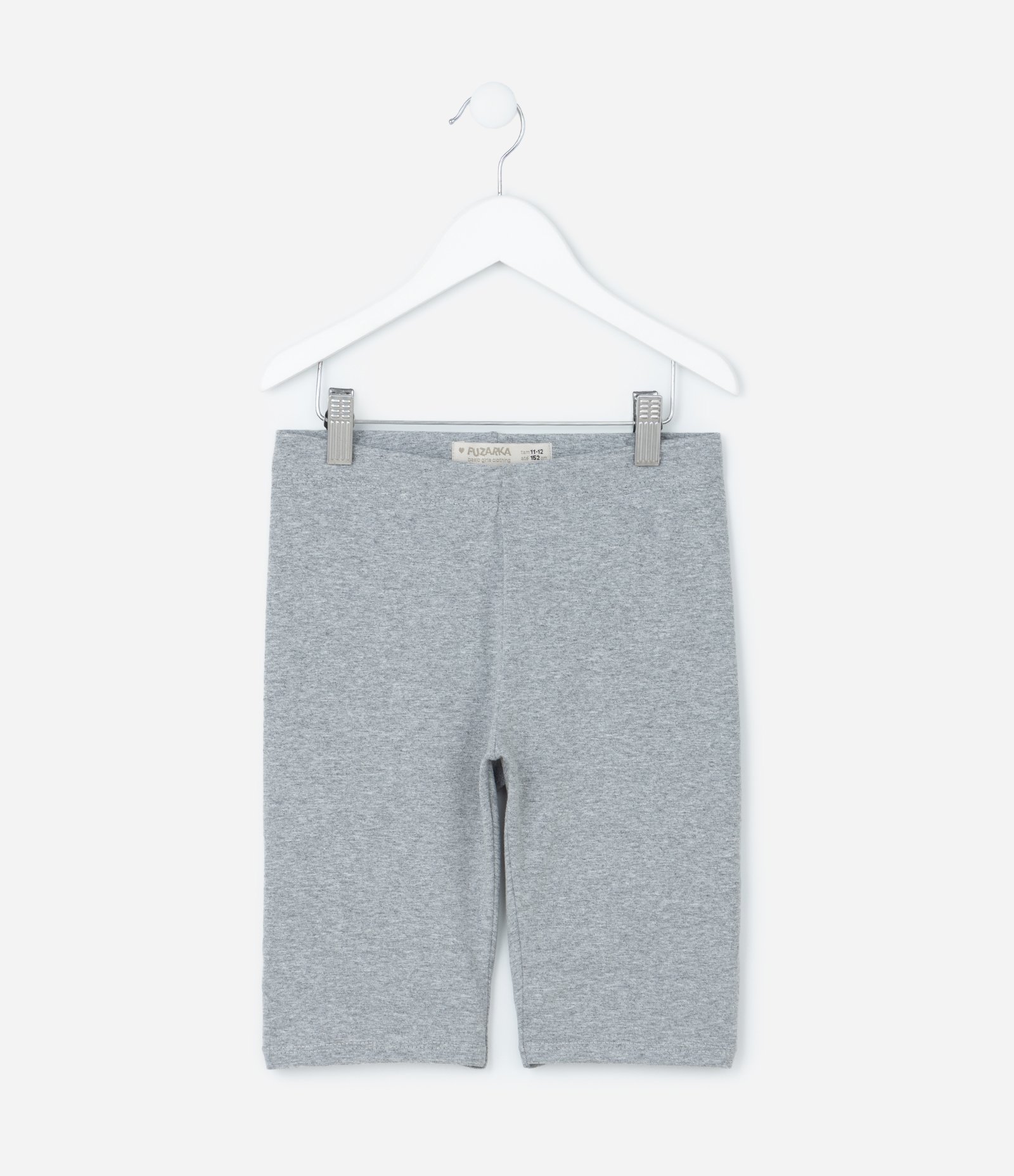 Bermuda Ciclista Infantil Básica - Tam 5 a 14 Anos Cinza 1