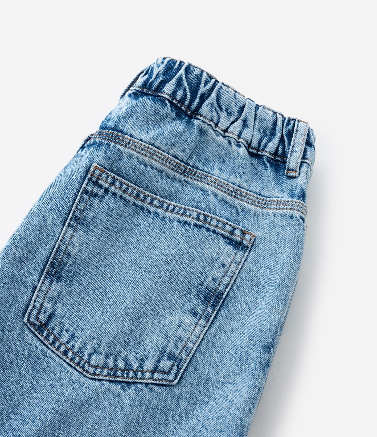Bermuda Baggy Infantil Jeans - Tam 5 a 14 Anos Azul 5
