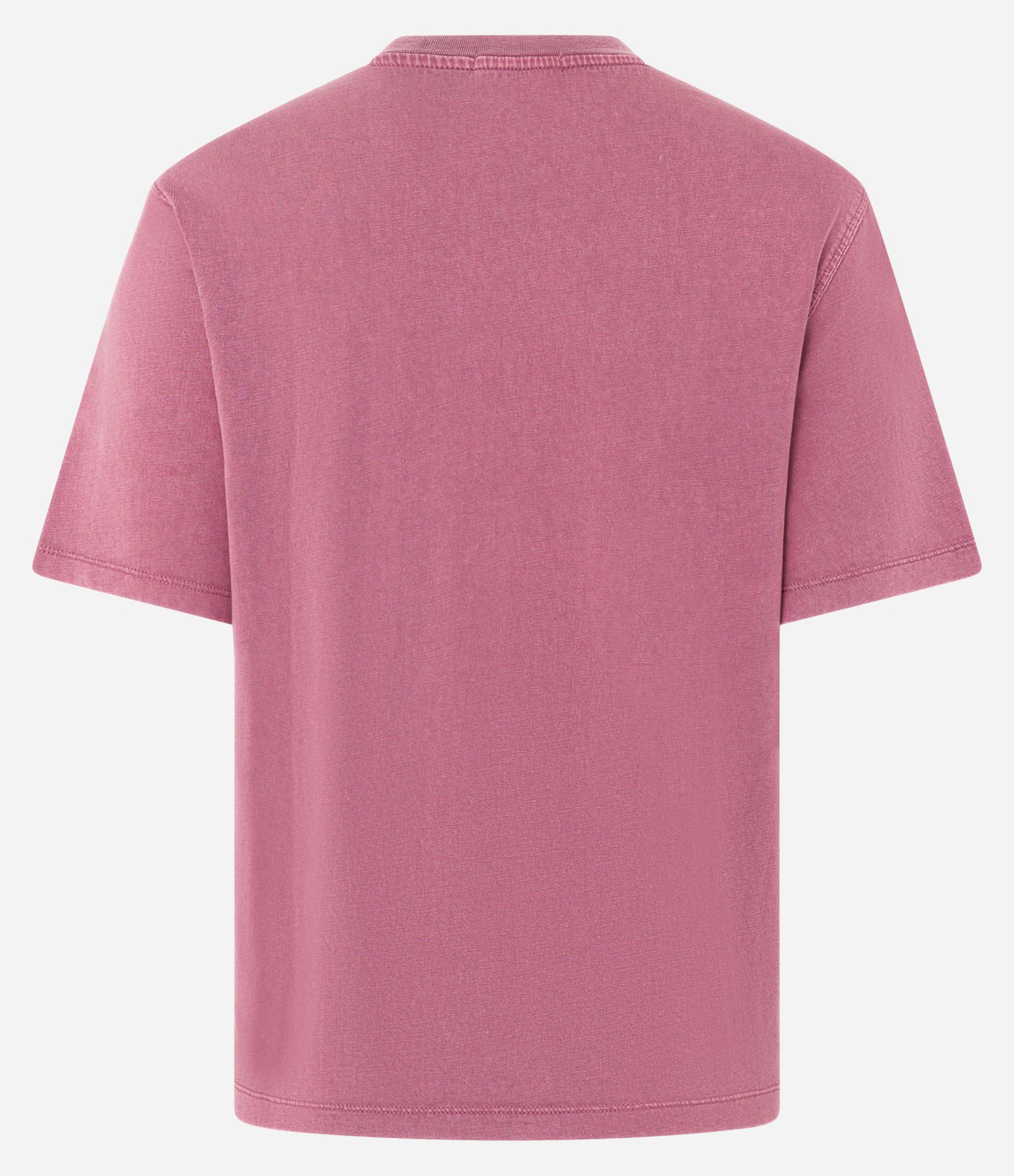 Blusa T-shirt em Algodão com Lavagem Estonada Rosa Terroso 6
