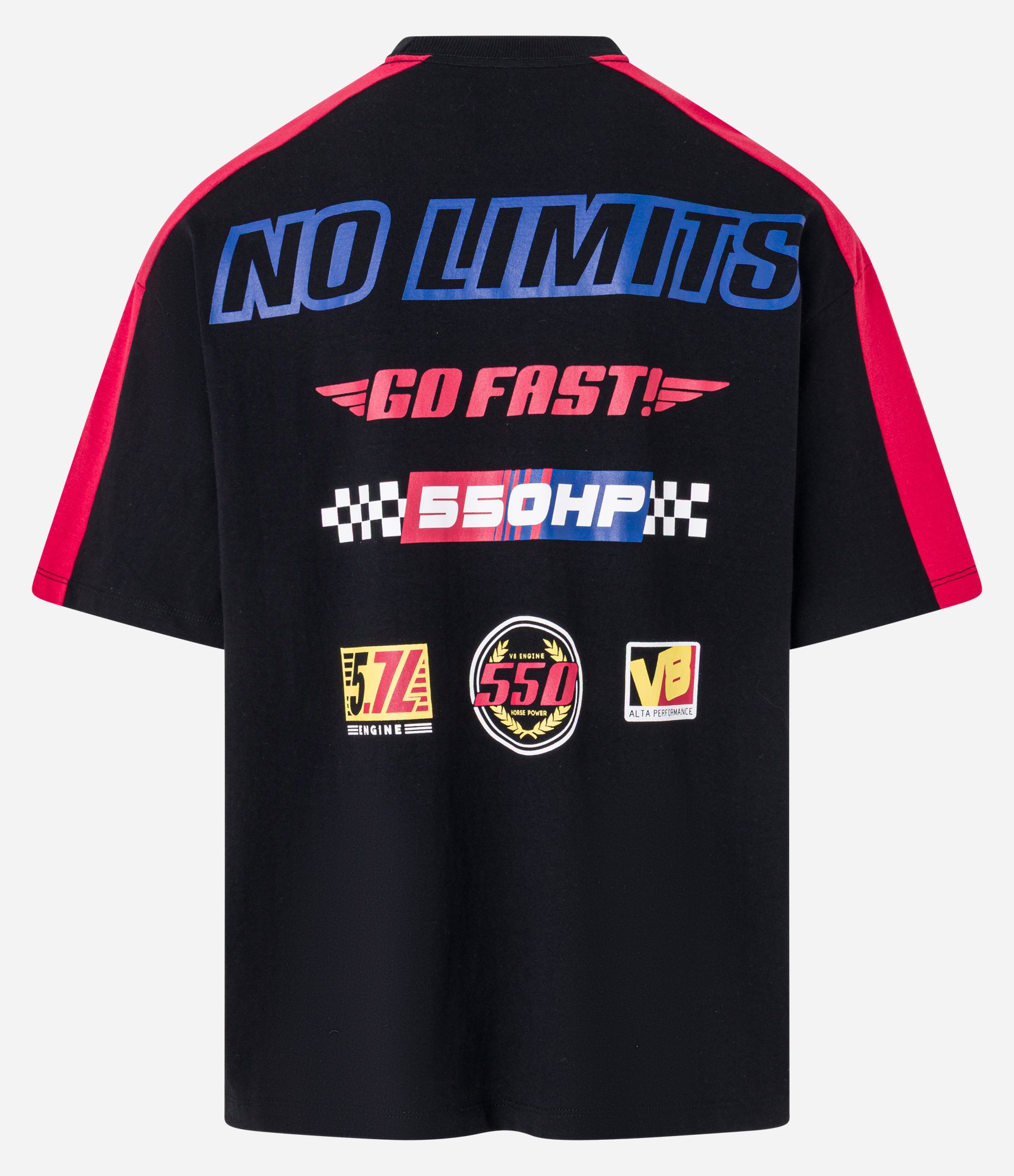 Camiseta Oversized em Malhão com Estampa Chevrolet Preto 9