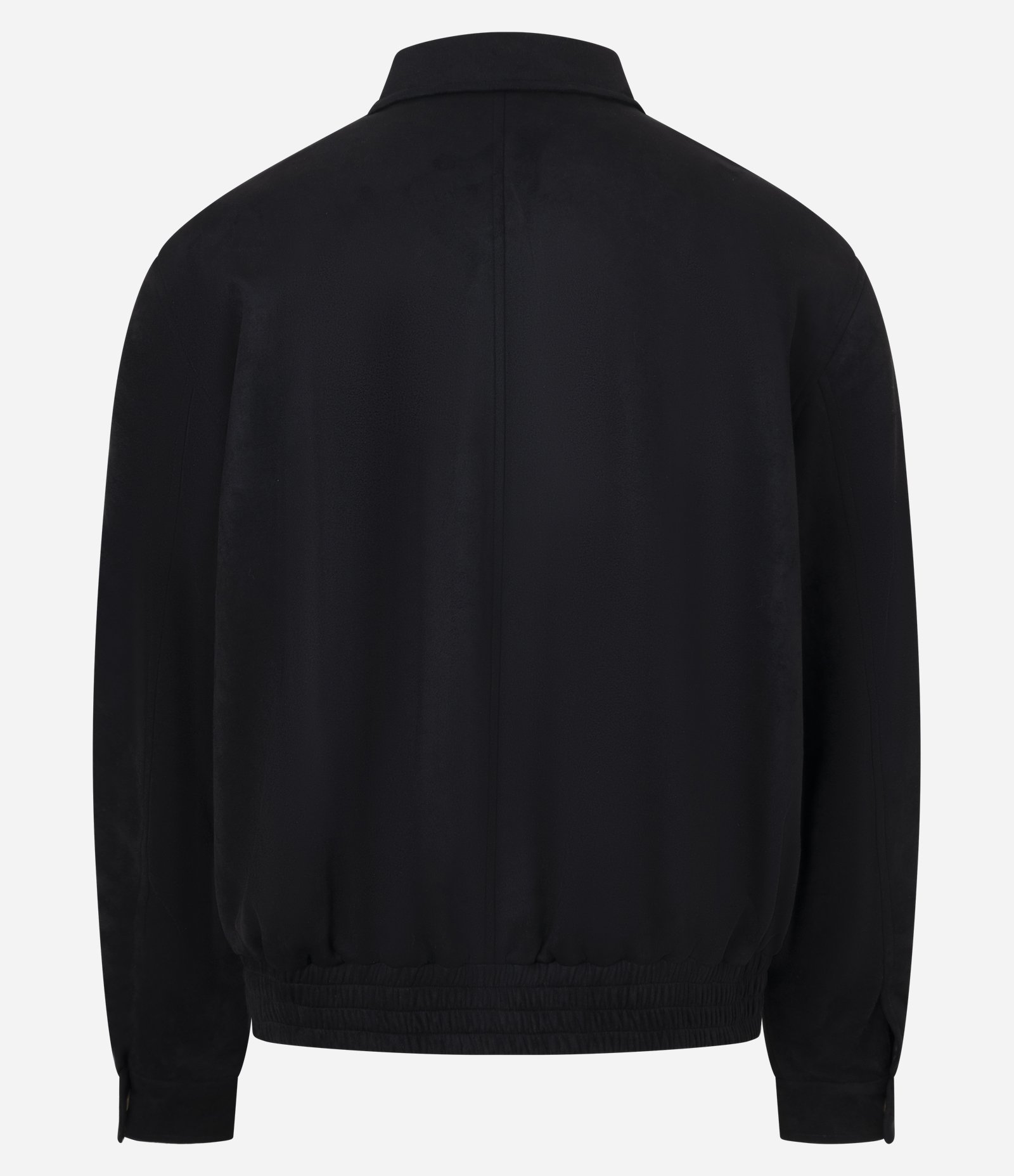 Jaqueta com Detalhes em Recorte e Barra com Elástico Preto 8