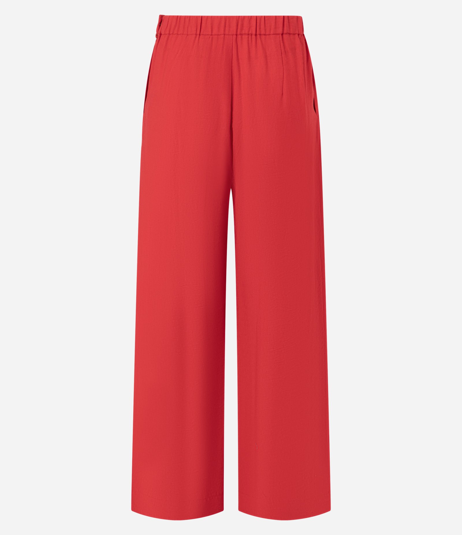 Calça Wide Leg Alfaiatada com Cintura Alta e Zíper Lateral Vermelho 6