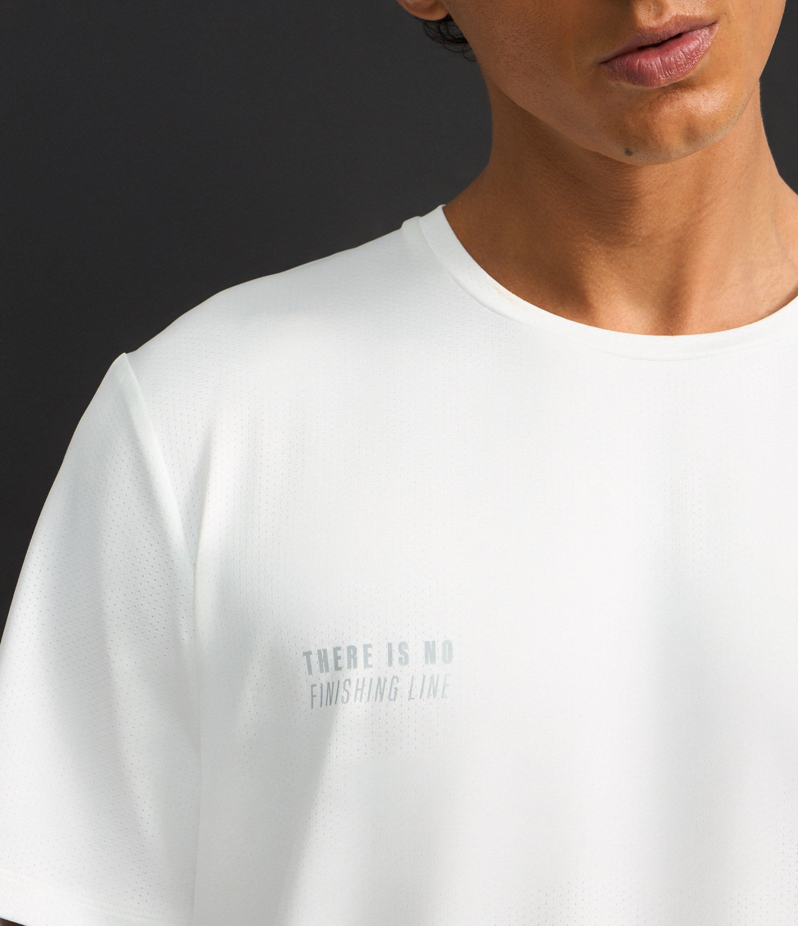 Camiseta Esportiva em Tecnologia Dry Degrade Branco 3