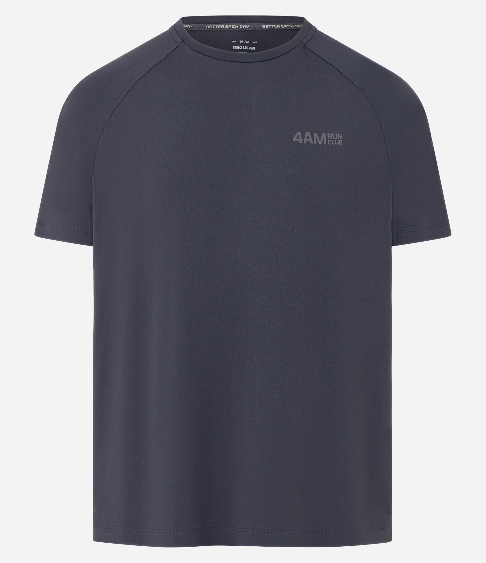 Camiseta Esportiva Regular com Tecnologia Dry e Lettering Refletivo Cinza 5