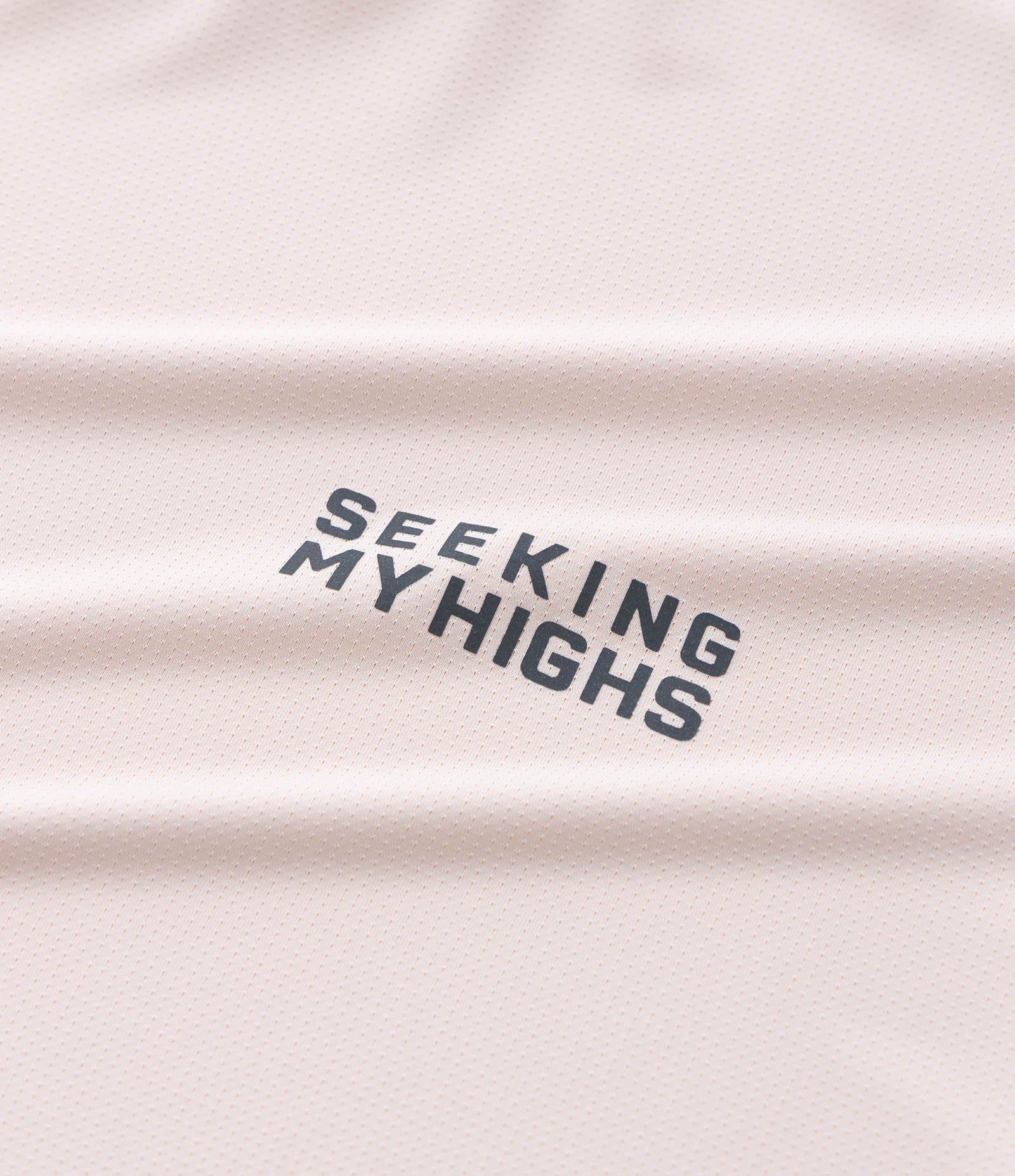 Camiseta Regular com Tecnologia Dry e Estampa Lettering Seeking My Highs Rosa 9