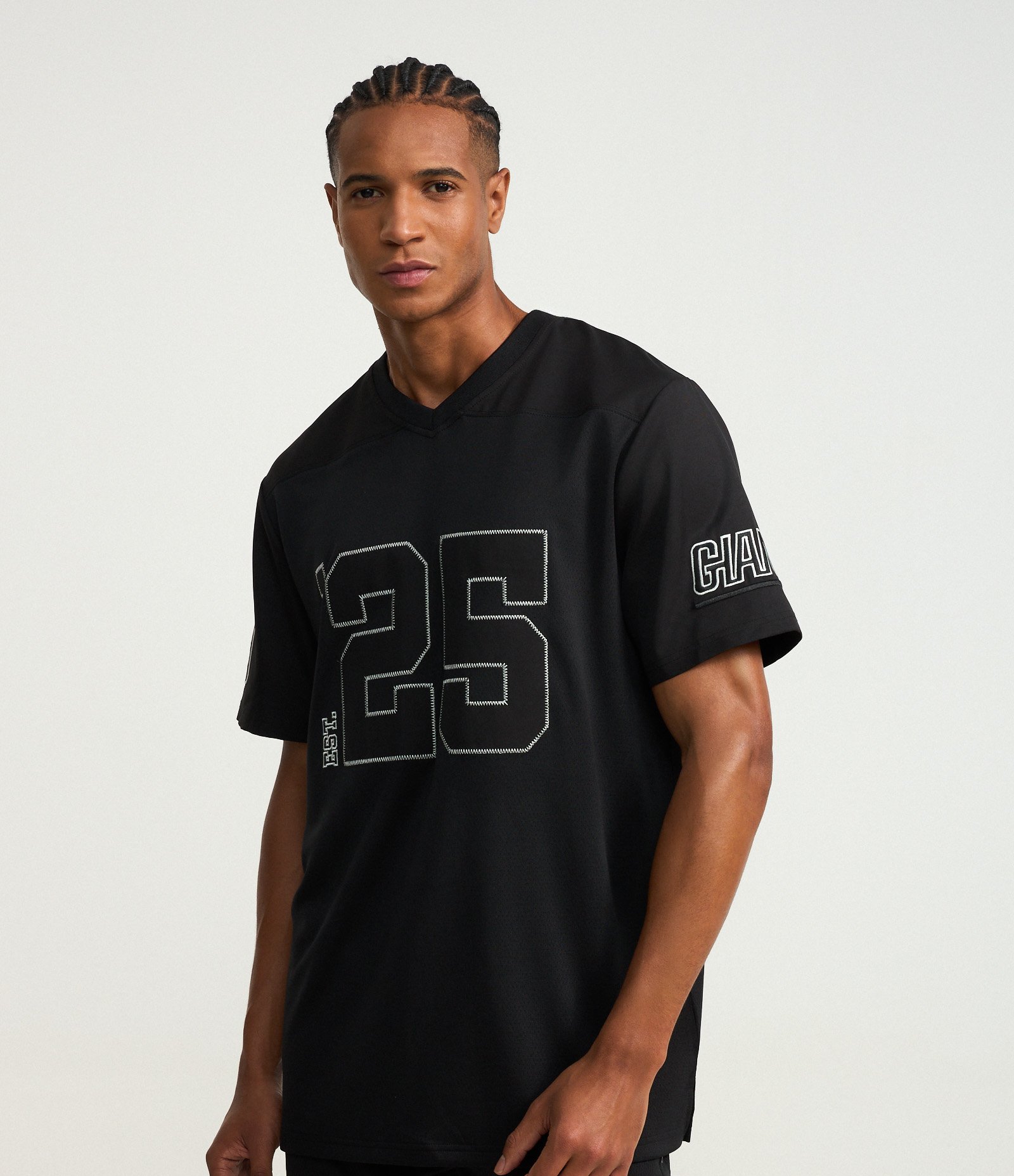 Camiseta Esportiva em Tecnologia Dry NFL Giants Cinza Escuro 1