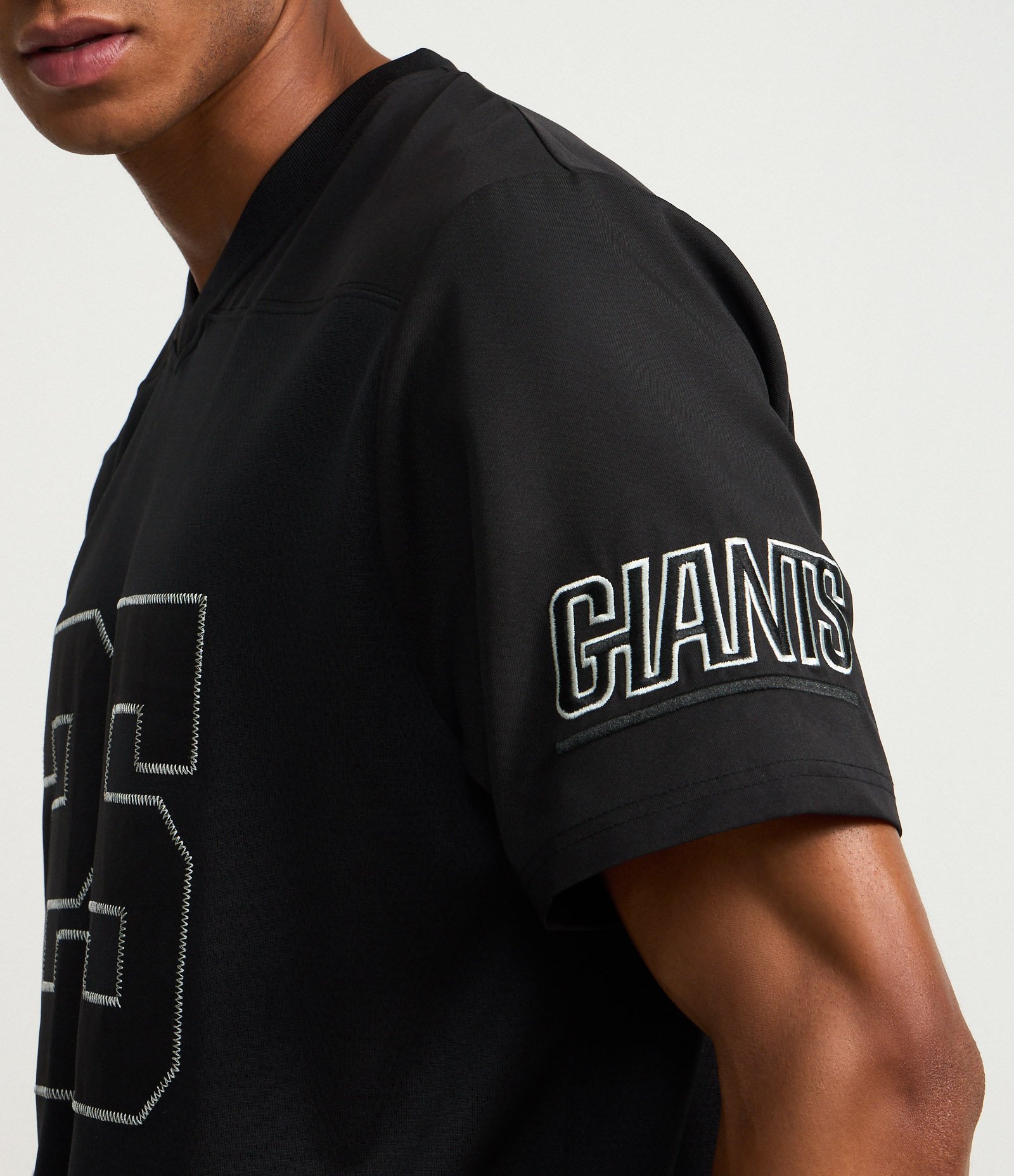 Camiseta Esportiva em Tecnologia Dry NFL Giants Cinza Escuro 5