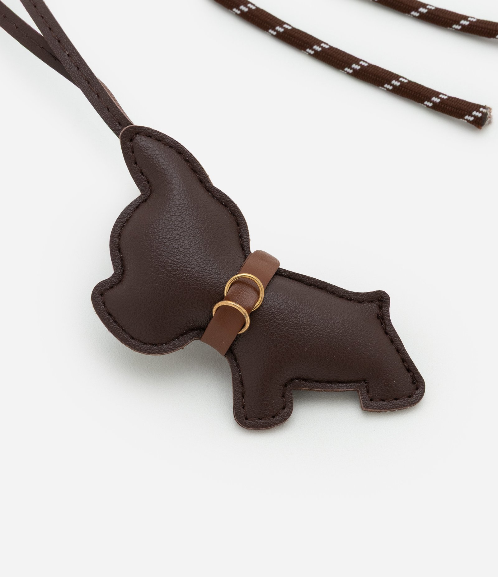 Chaveiro com Cordinha e Pingente de Cachorro Marrom 4