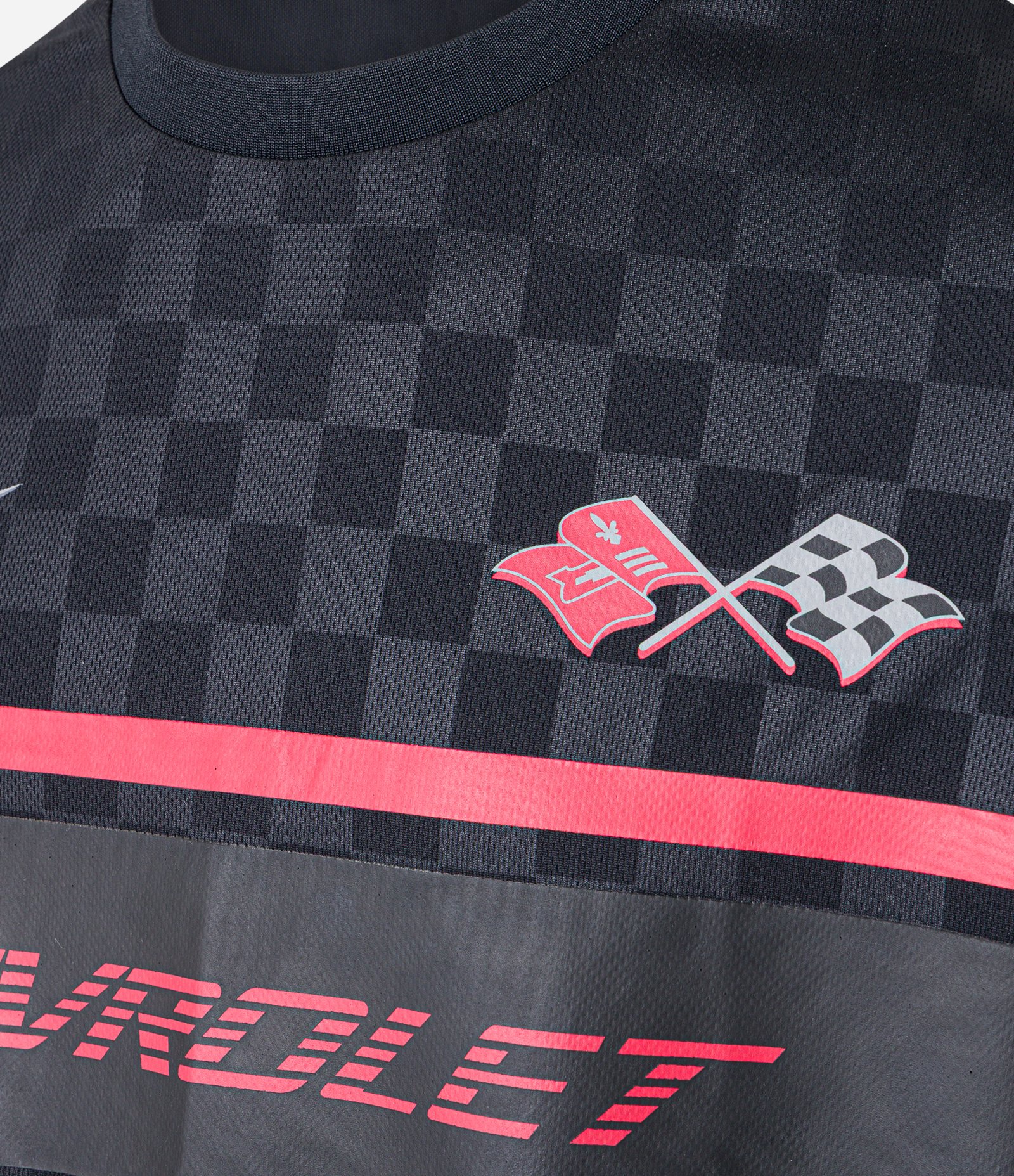 Camiseta Esportiva em Tecnologia Dry com Estampa Chevrolet Cinza 7