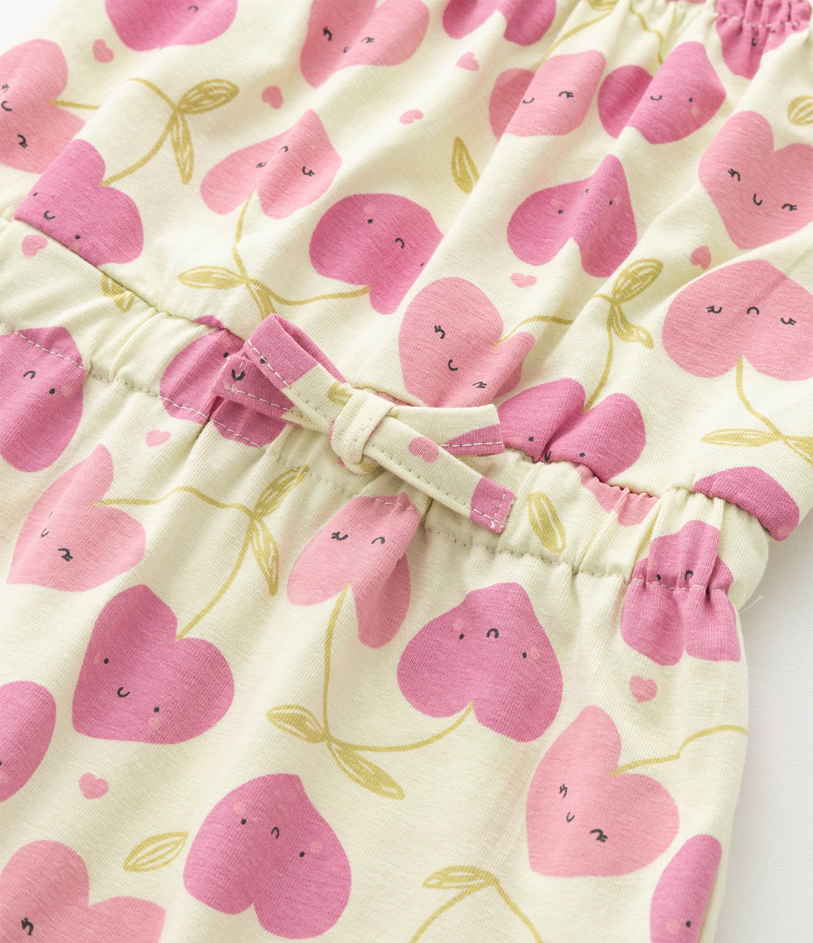 Macaquinho Infantil com Estampa de Cerejas - Tam 0 a 18 Meses Verde 6