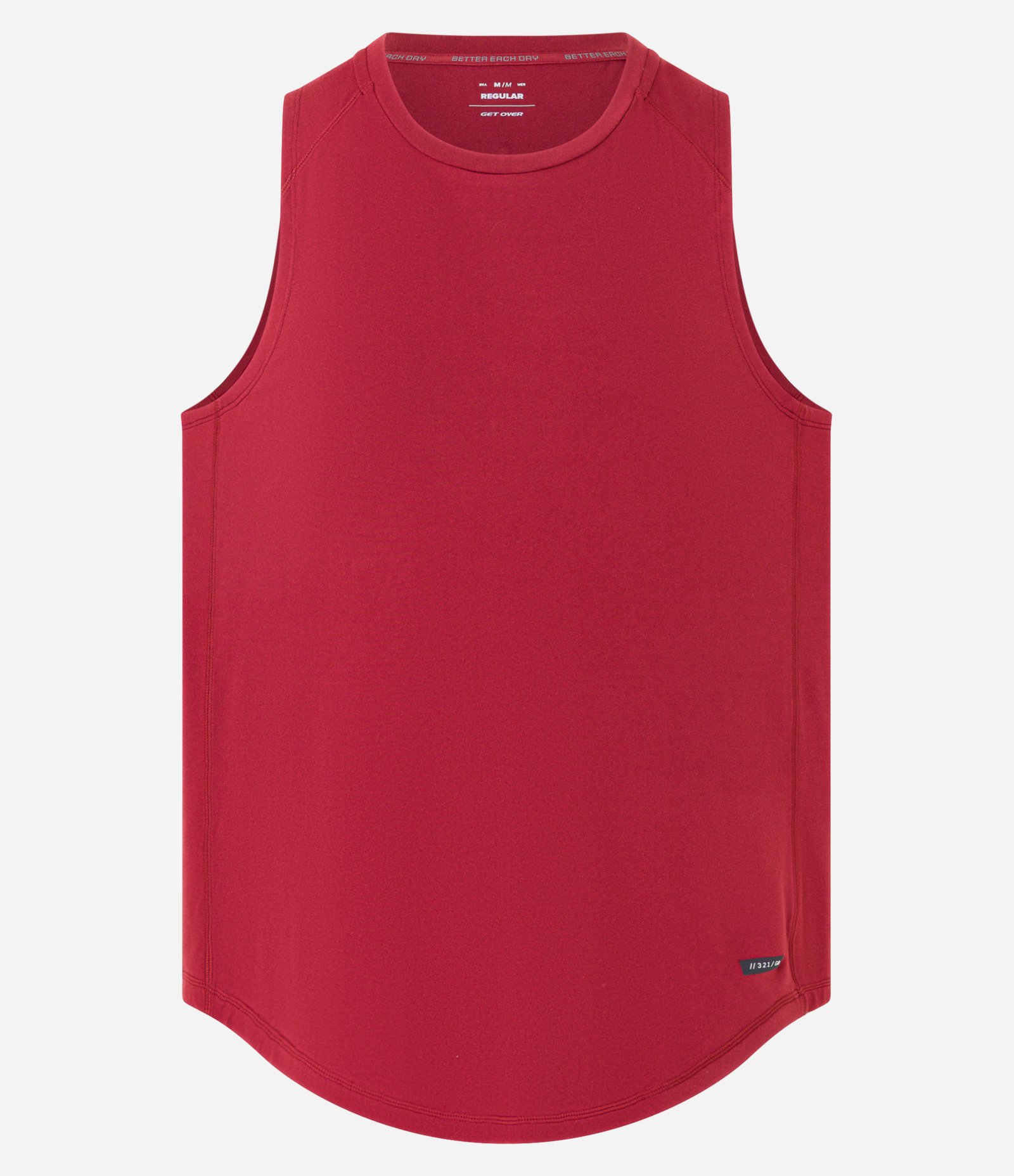 Regata Regular Esportiva com Etiqueta na Barra e Detalhe Contrastante Vermelho 8