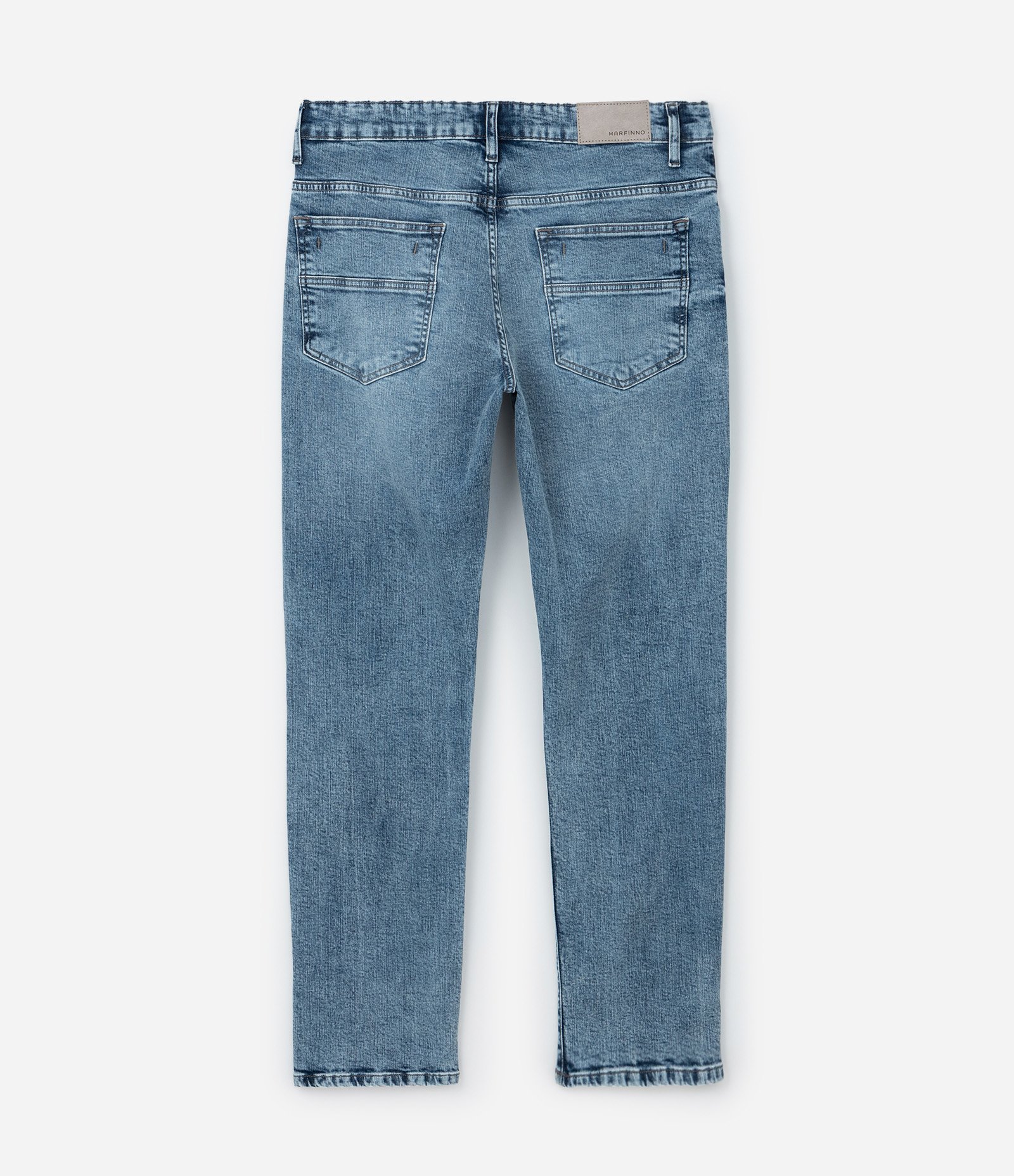 Calça Jeans com Elastano Slim com Lavagem Azul 6
