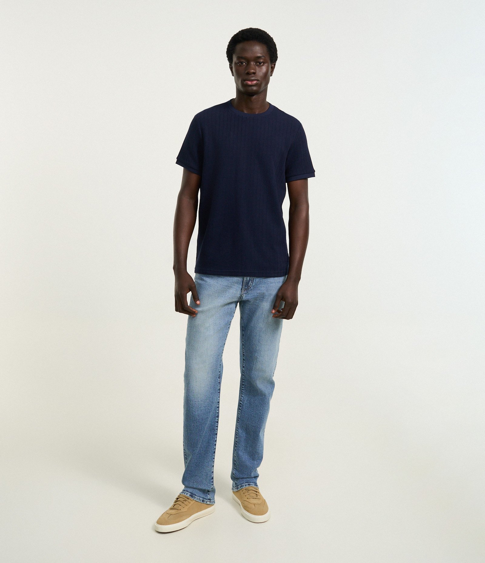 Calça Jeans com Elastano Slim com Lavagem Azul 1