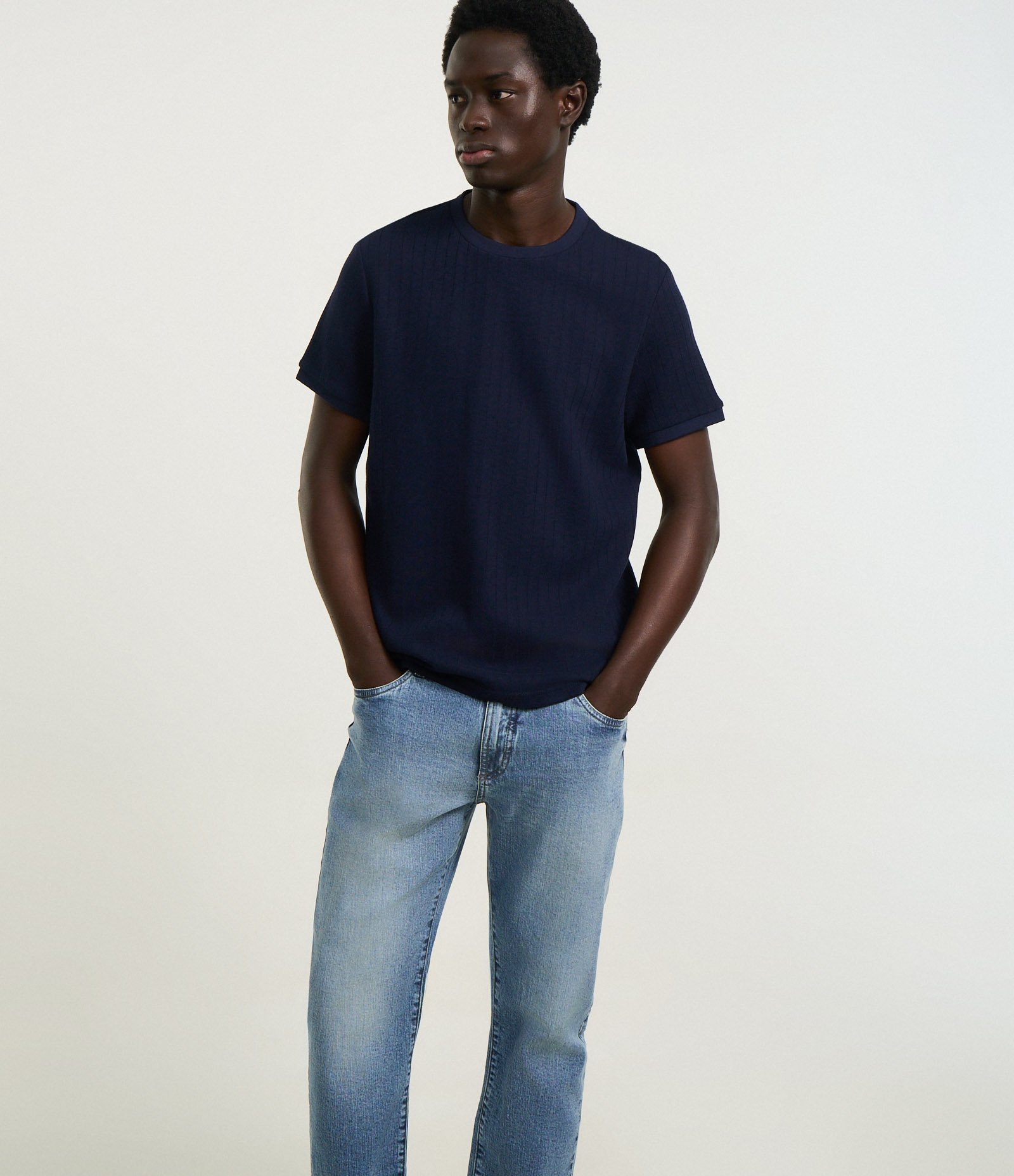 Calça Jeans com Elastano Slim com Lavagem Azul 4