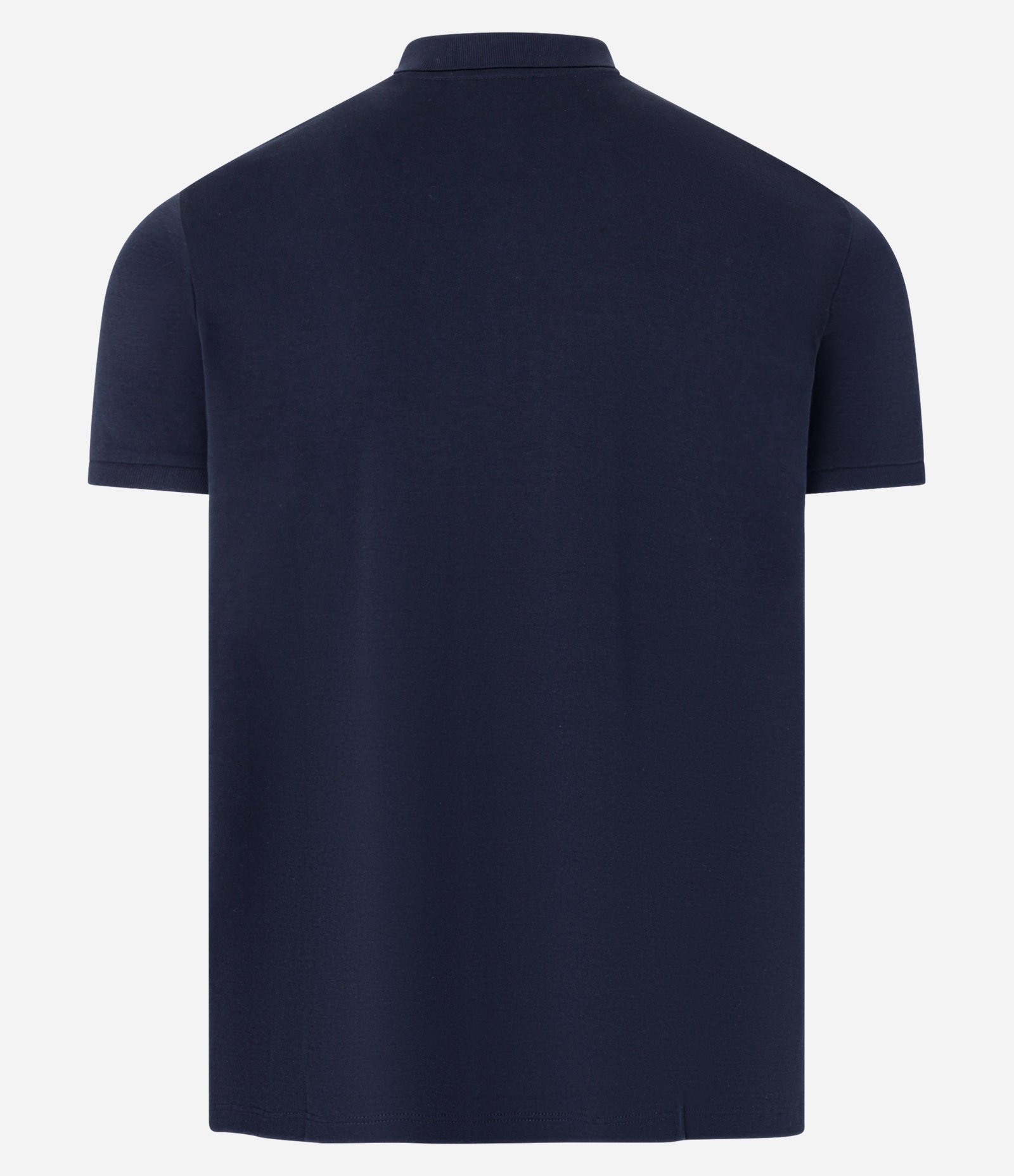 Camisa Polo em Algodão Peruano com Zíper na Gola Azul Marinho 7