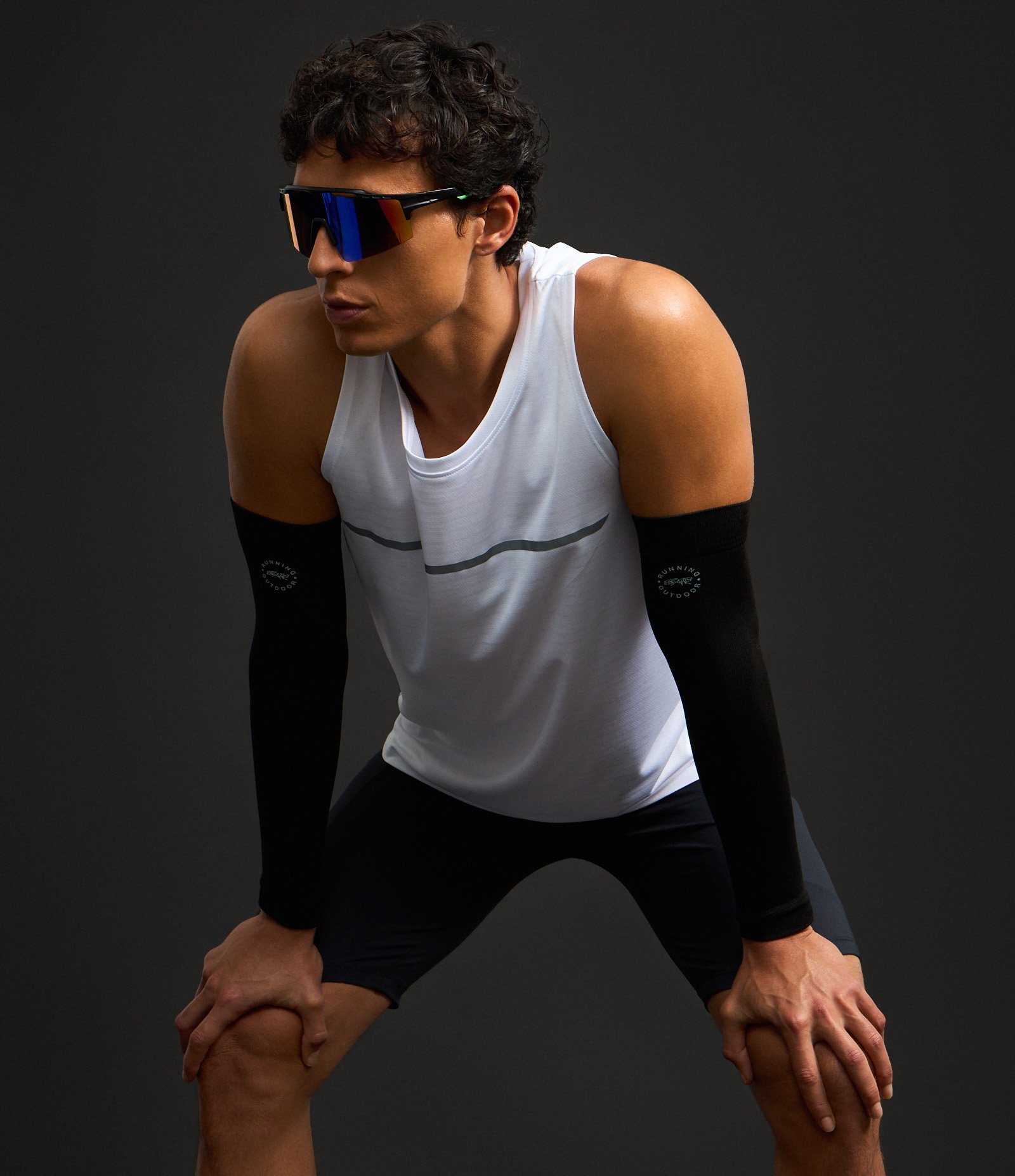 Regata Regular Esportiva em Tecnologia Dry com Detalhe Refletivo Bright White 5