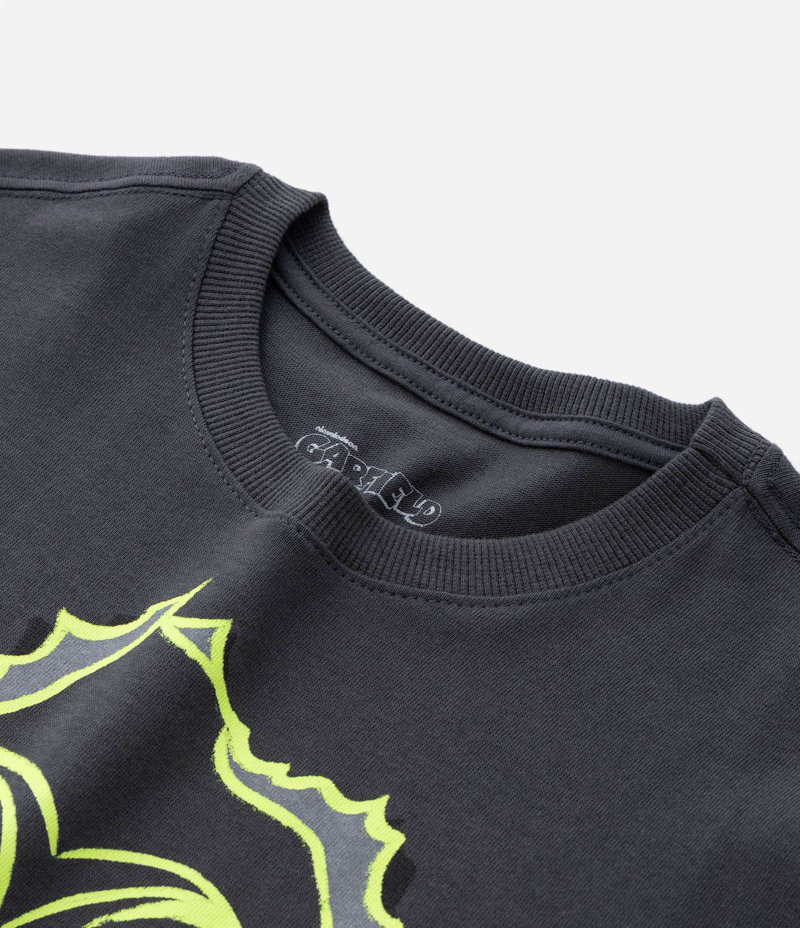 Camiseta Oversized Infantil Estampa do Garfield - Tam 5 a 14 Anos Cinza Escuro 4