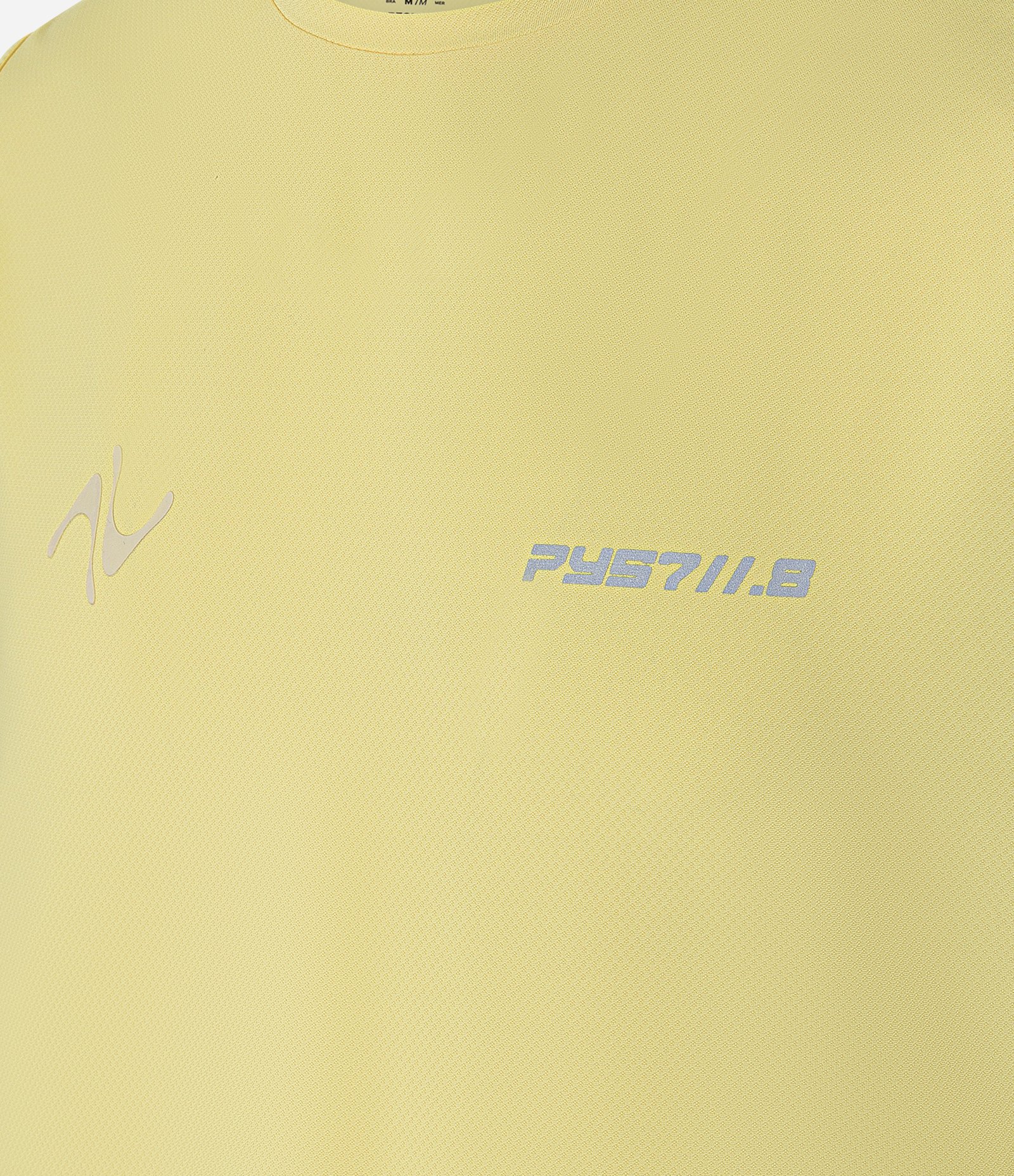 Regata Esportiva Regular em Tecnologia Dry Laser Cut com Estampa Localizada Amarelo 8