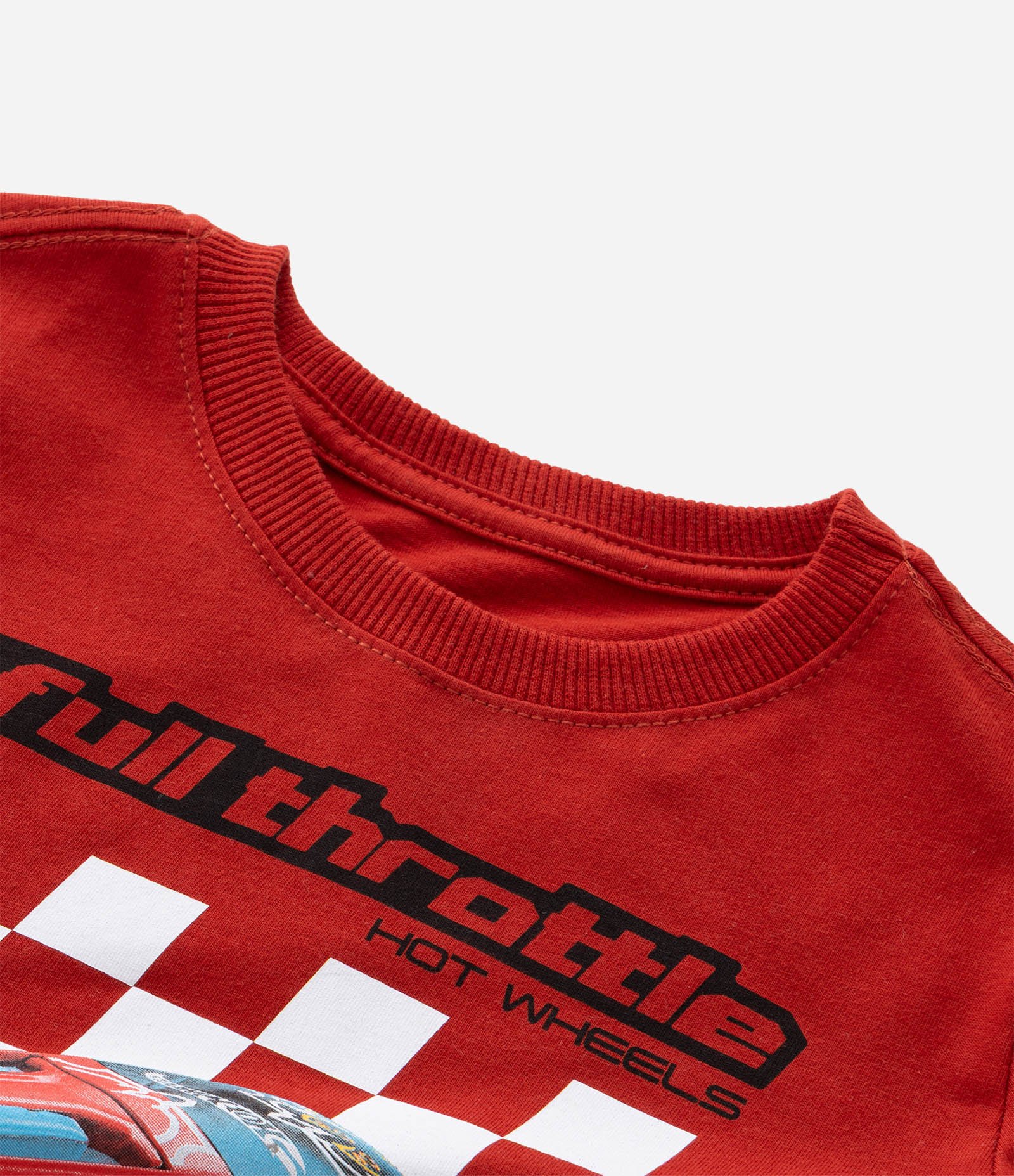 Conjunto Infantil com Estampa Hot Wheels - Tam 2 a 8 Anos Vermelho/Preto 9